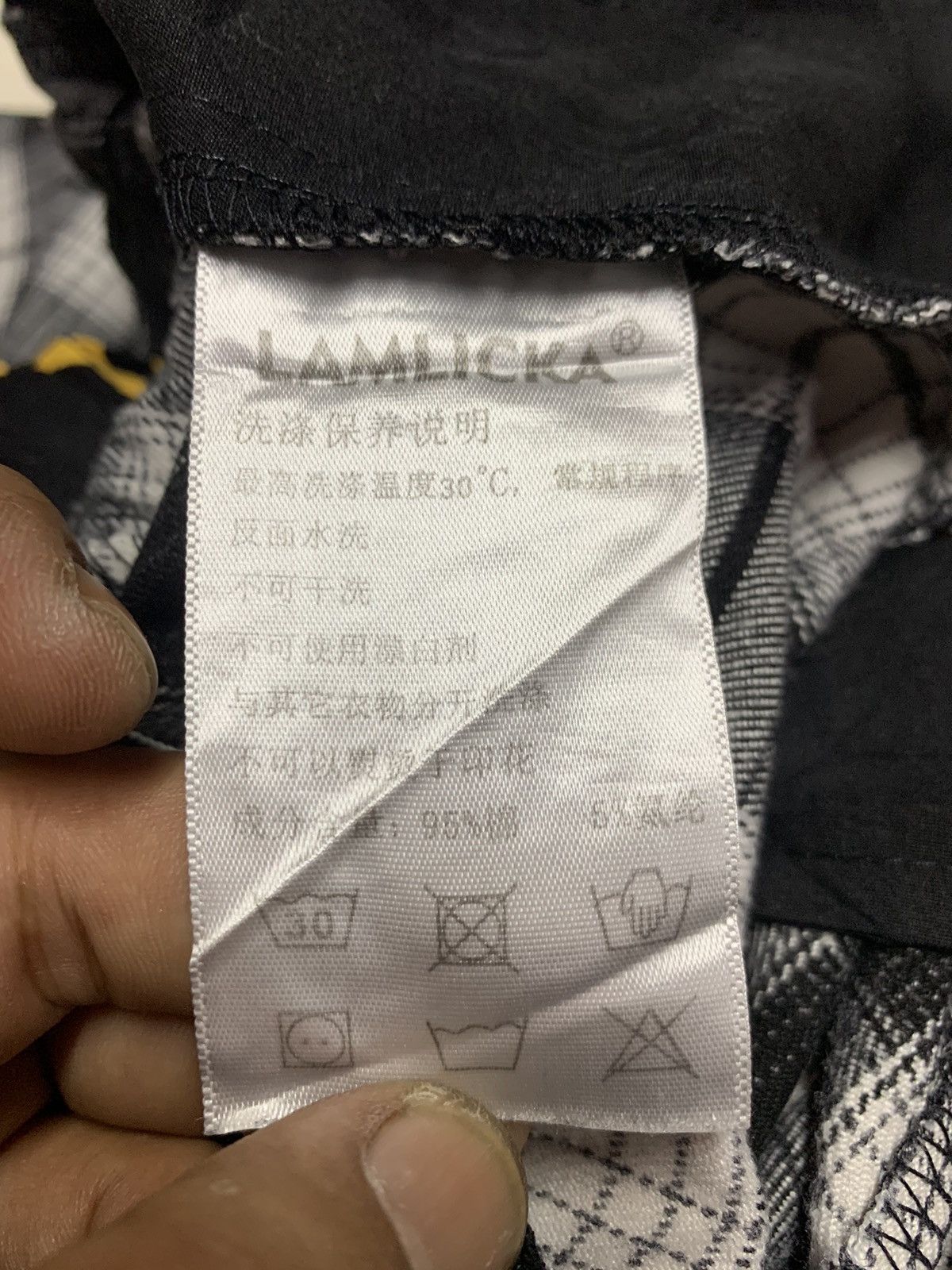 Designer LAMLICHA Korean plaid pants men Size US 34 / EU 50 - 11 Thumbnail