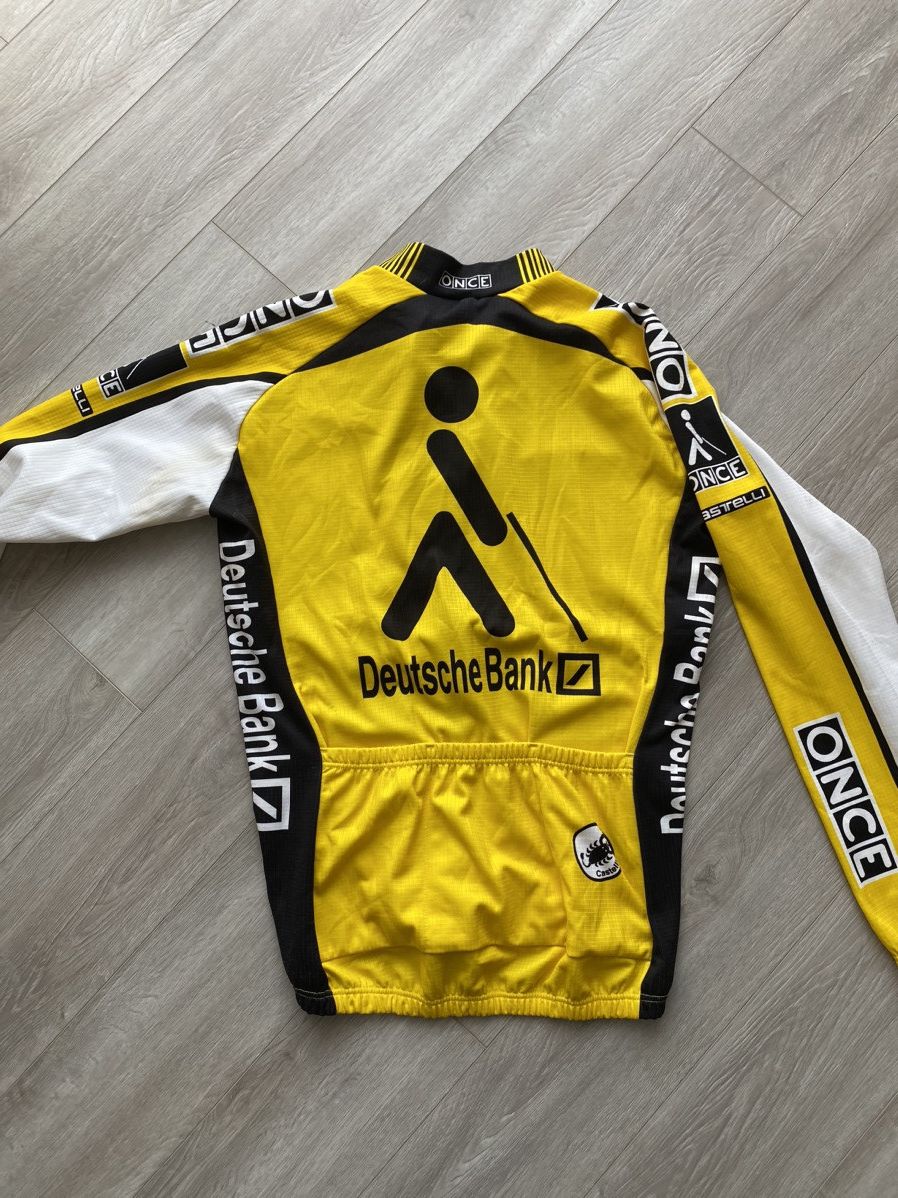 Other 1998-2000 ONCE DEUTSCHE BANK CYCLING JERSEY Size US L / EU 52-54 / 3 - 6 Thumbnail