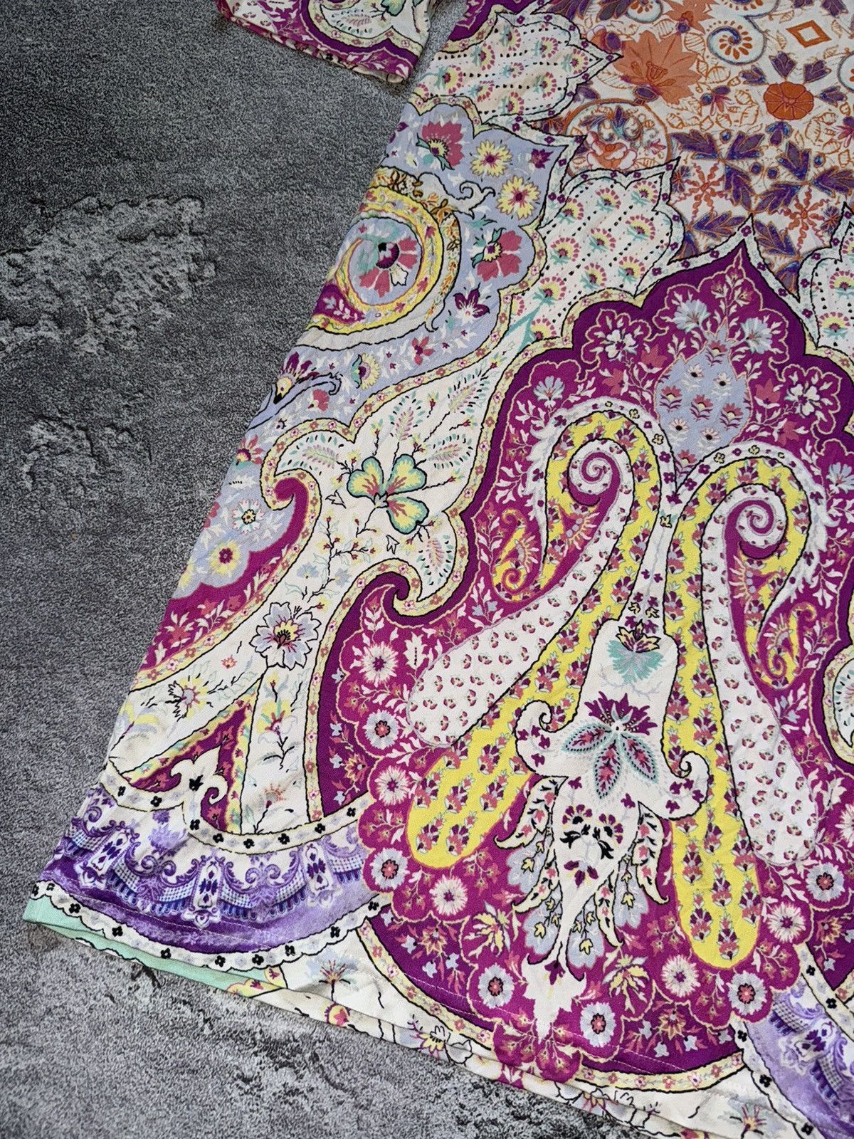 Etro Etro 44IT all printed flowers 🌺 long dress / long sleeve Size M / US 6-8 / IT 42-44 - 6 Thumbnail