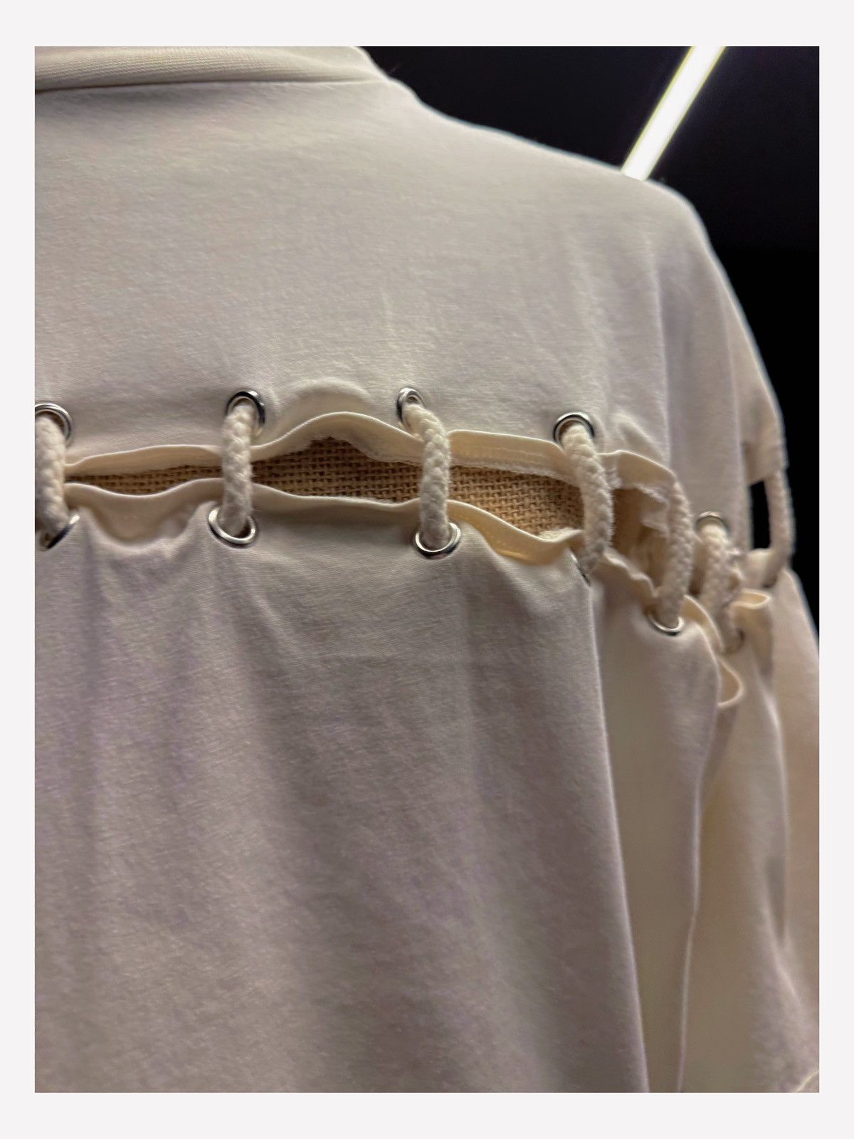 Asos ASOS Eyelet & Rope Detail T-Shirt – Size M Size US M / EU 48-50 / 2 - 3 Thumbnail