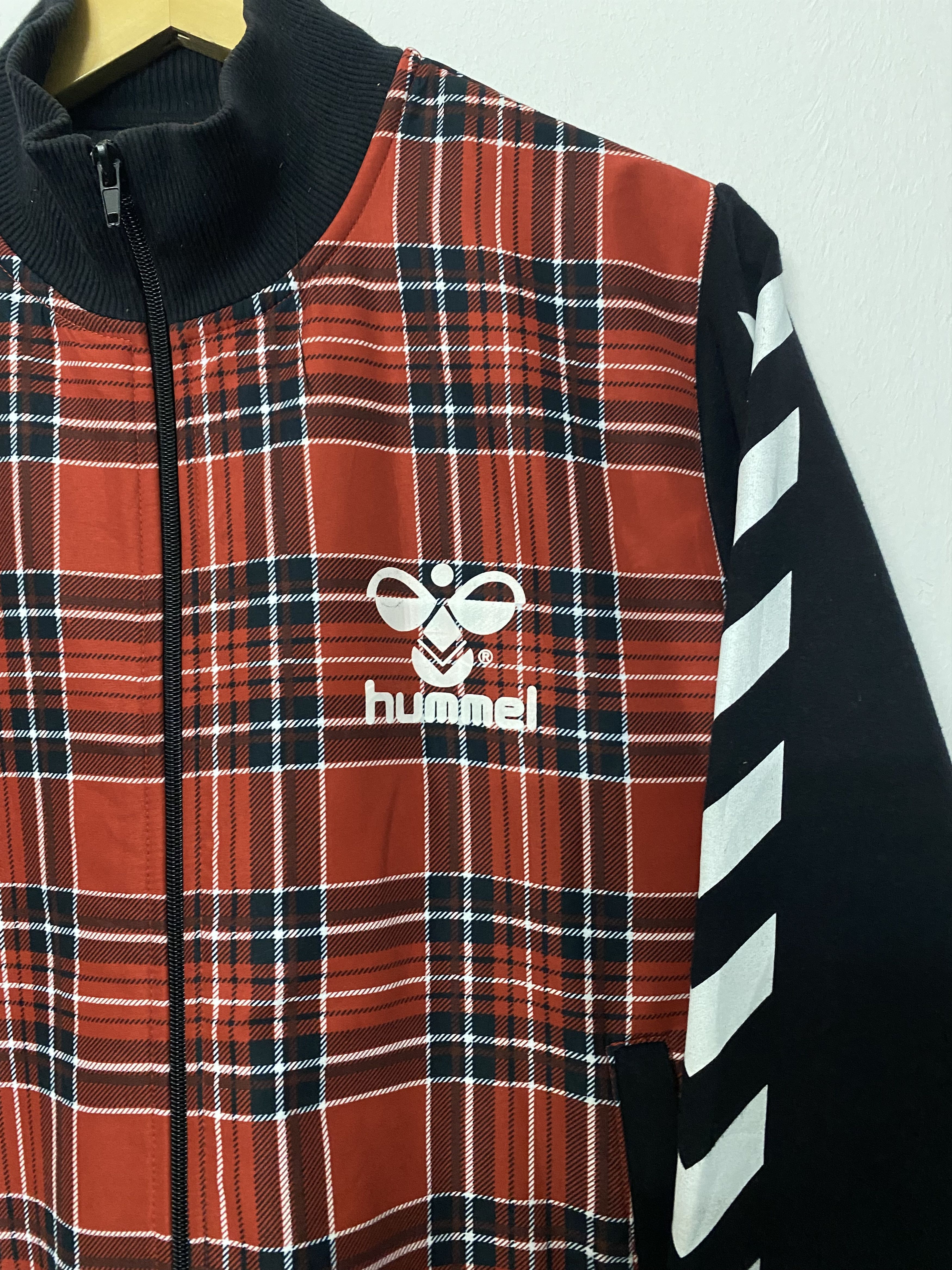 Hummel Hummel JPN Market Tartan Plaid Track Jacket Unique Design Size US L / EU 52-54 / 3 - 5 Thumbnail