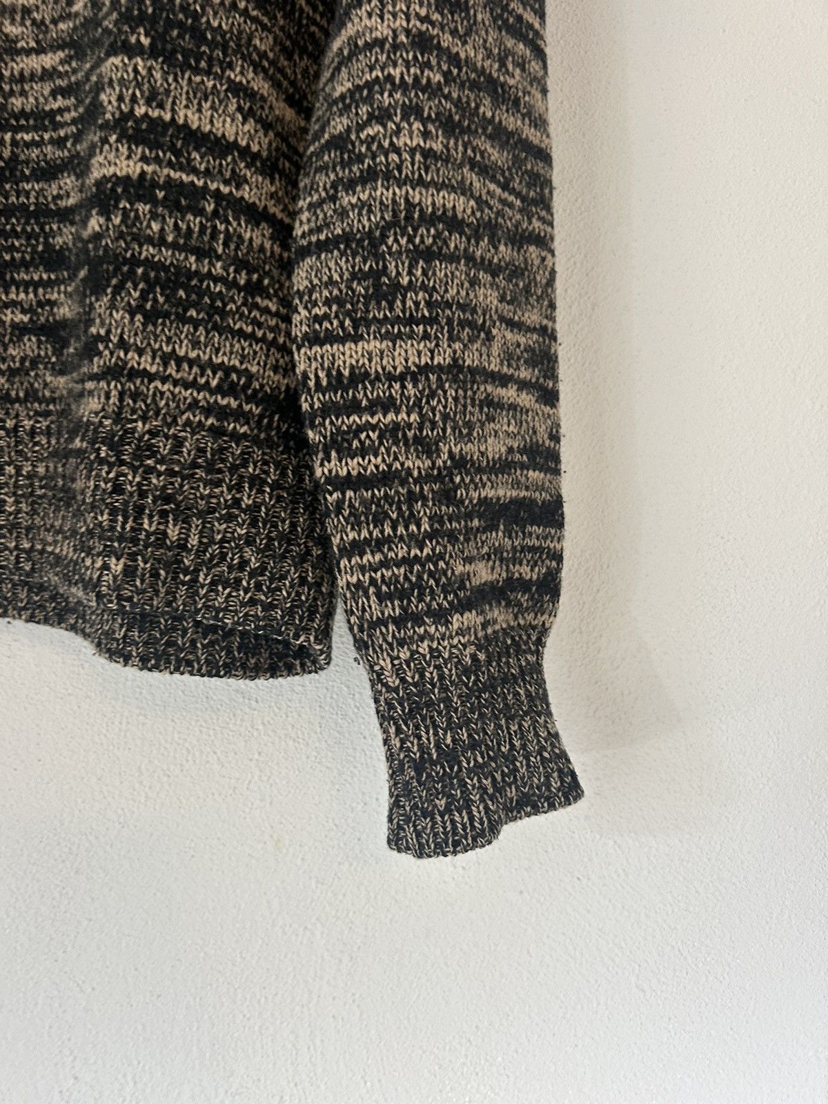 Prada Black/Beige Marbled Wool-Cashmere Blend Knit Sweater Size US M / EU 48-50 / 2 - 5 Thumbnail