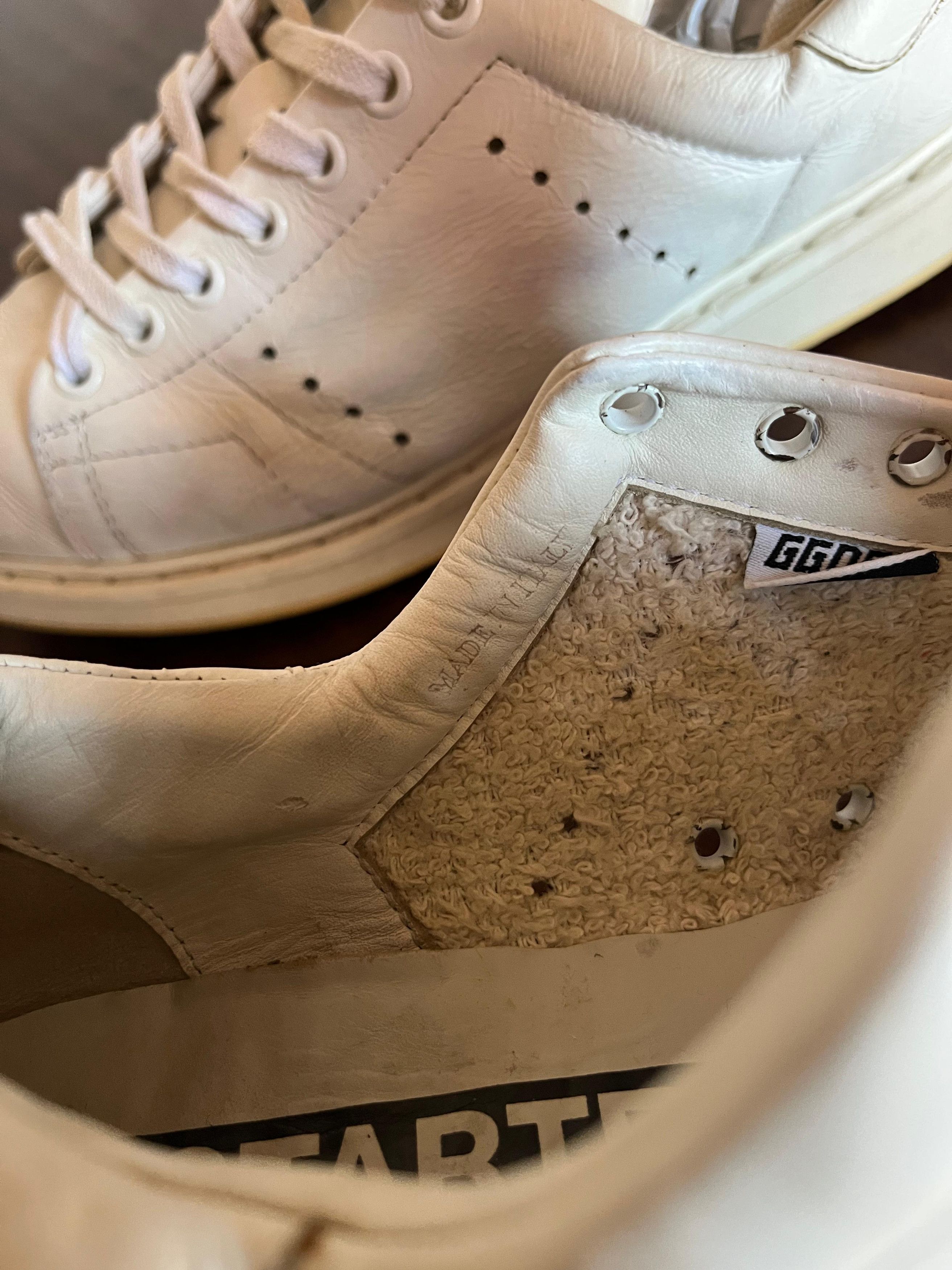Golden Goose Golden Goose starter sneakers white with black details Size US 7 / IT 37 - 5 Thumbnail