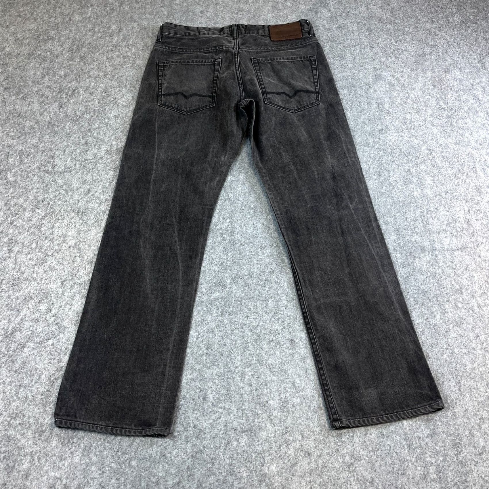 Hugo Boss HUGO BOSS Jeans Regular Straight 31 Dark Grey 100% Cotton Men Jeans Size US 31 - 2 Thumbnail