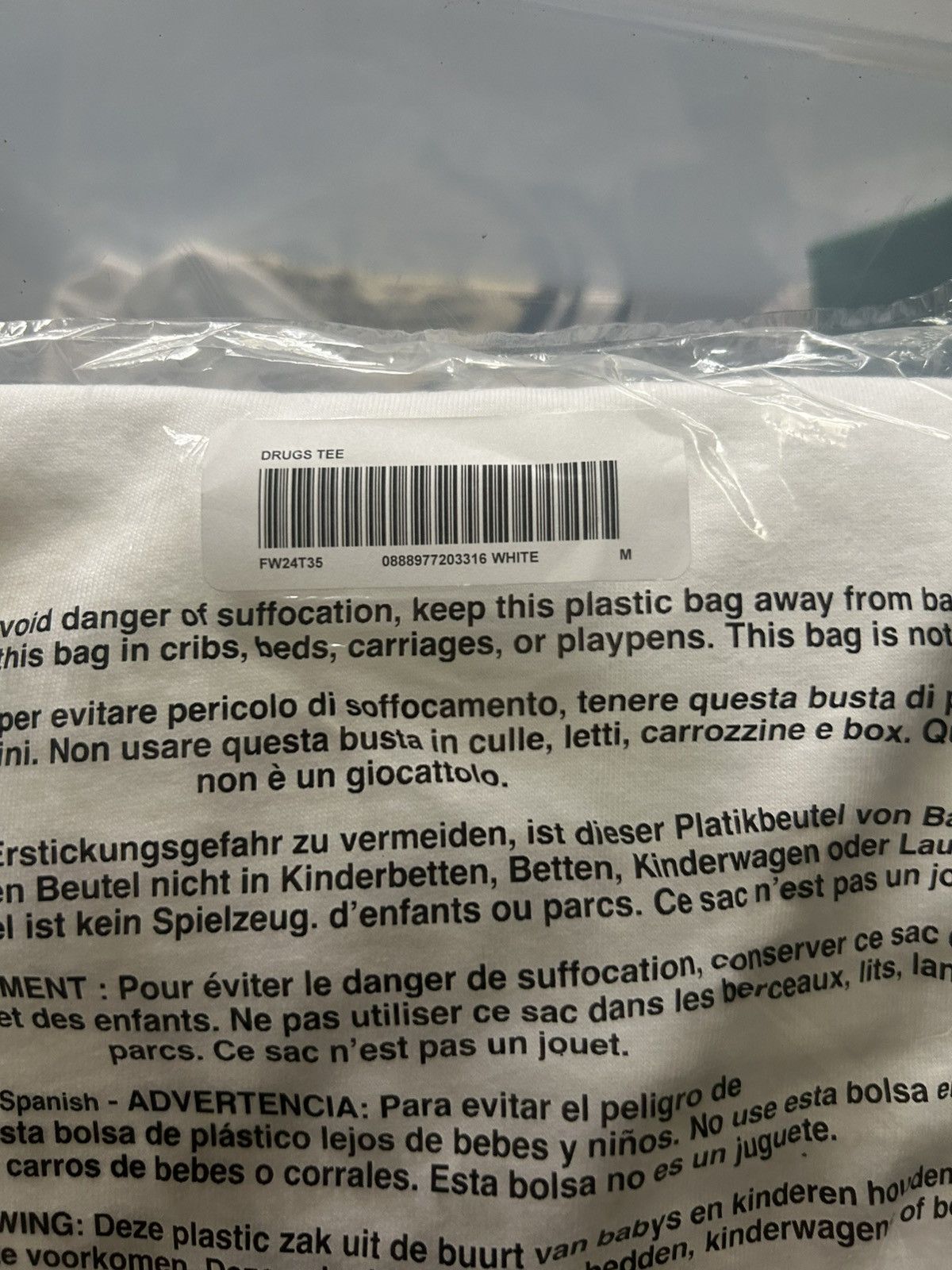 Supreme Supreme Drugs Tee Size US M / EU 48-50 / 2 - 4 Thumbnail