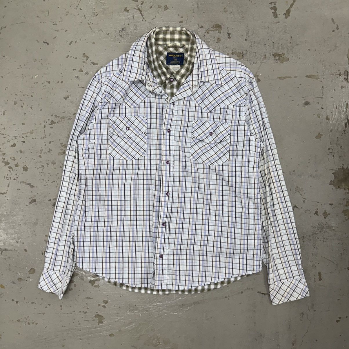 Woolrich Woolen Mills Woolrich Double Layer Shirt Button Up Size US L / EU 52-54 / 3 - 2 Thumbnail