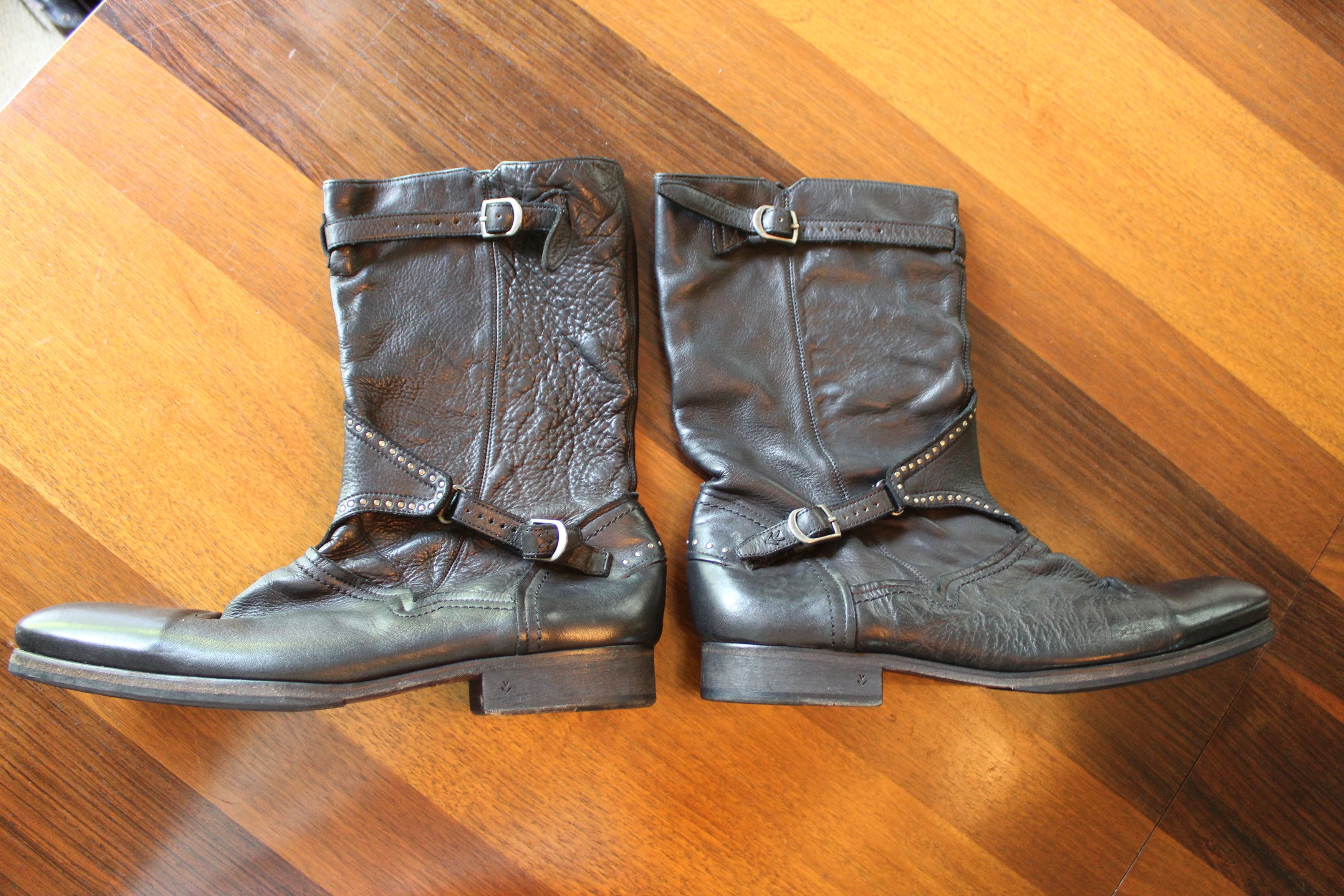 John Varvatos Varvatos Style 1029 – Made in Italy Studded Equestrian Boot Size US 11 / EU 44 - 1 Thumbnail