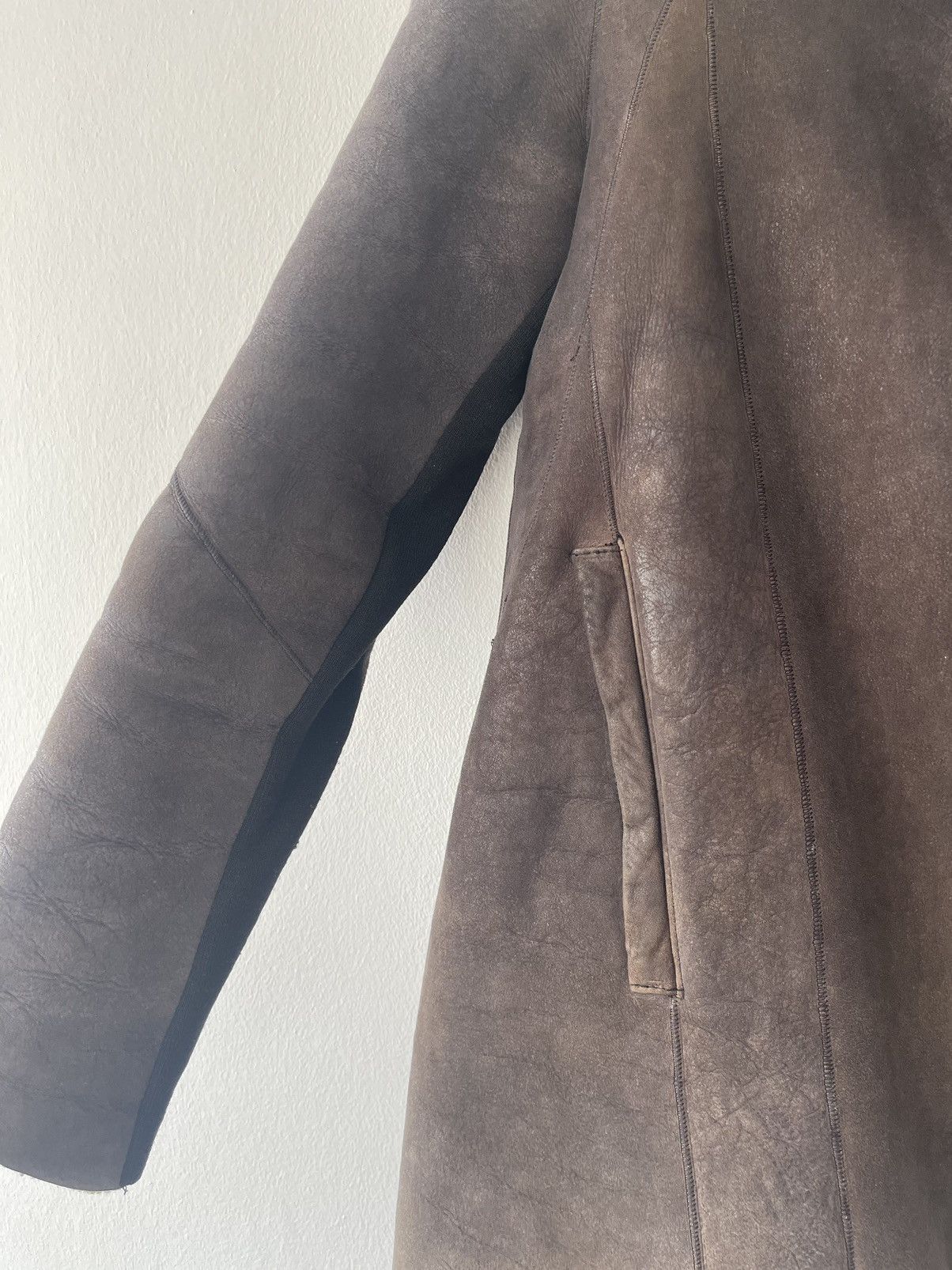Helmut Lang Helmut Lang FW 2012 leather shearling jacket Size S / US 4 / IT 40 - 4 Thumbnail
