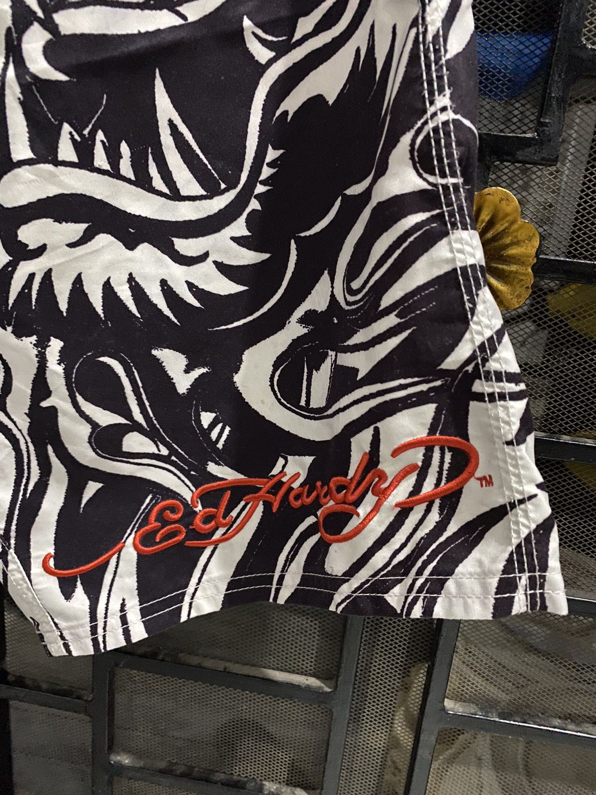 Christian Audigier × Ed Hardy 💸NEED GONE💸 Ed hardy by christian audiger board short Size US 31 - 3 Thumbnail