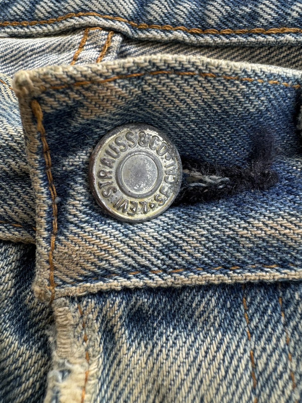 Levi's Vintage 80s Levi's 501 Selvedge Distressed Jeans Kurt Cobain Size US 31 - 8 Thumbnail