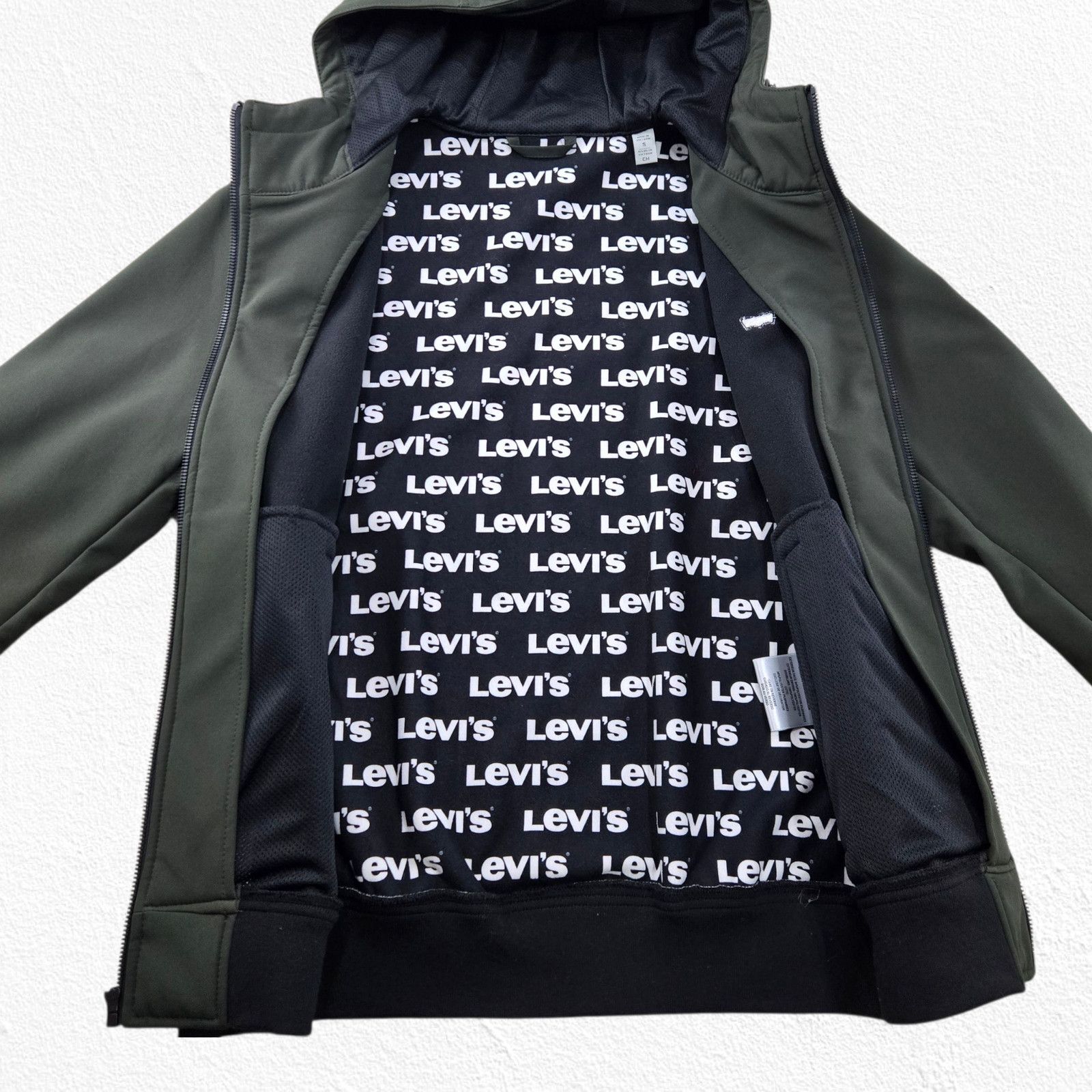 Levi's Levi’s Olive Green Softshell Bomber Jacket Size Small NWT Size US S / EU 44-46 / 1 - 9 Thumbnail