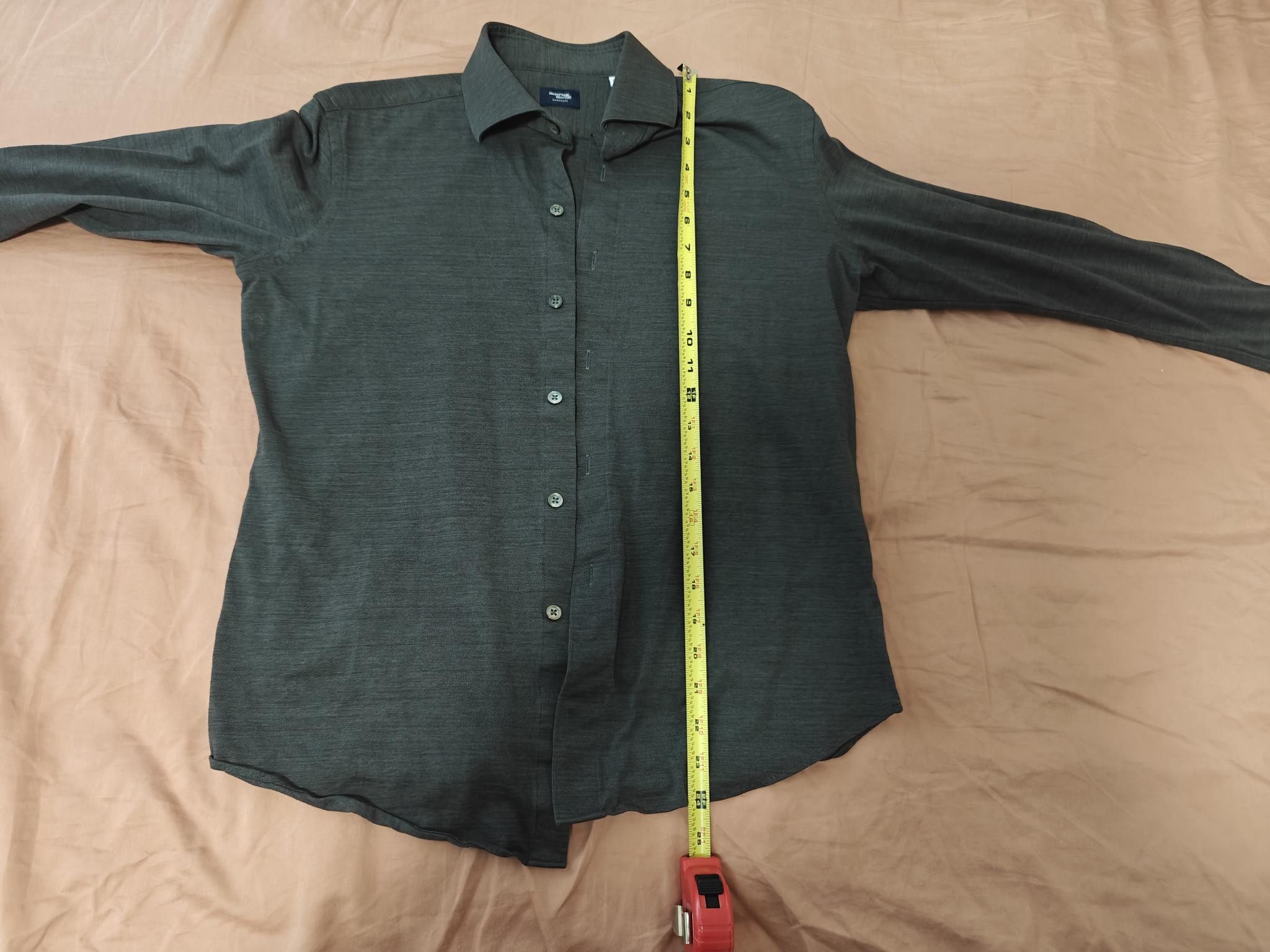 Kamakura - Tokyo Fit, 134 Casual Pique Jersey / Button-Up in Gray, Men's — image 4 of 4