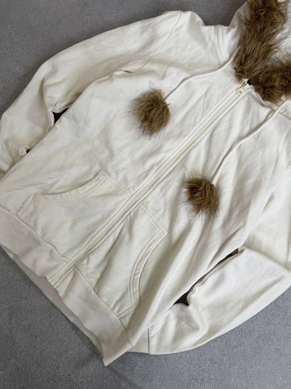 Japanese Brand VTG Faur Fur Avant-Garde Y2K Hoodie Retro Fell Size US S / EU 44-46 / 1 - 8 Thumbnail