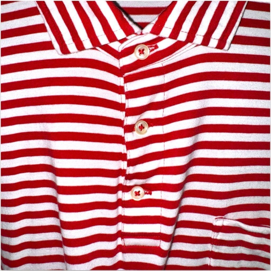 Polo Ralph Lauren Polo Ralph Lauren Red & White Stripes Soft Touch Polo L Size US L / EU 52-54 / 3 - 3 Thumbnail
