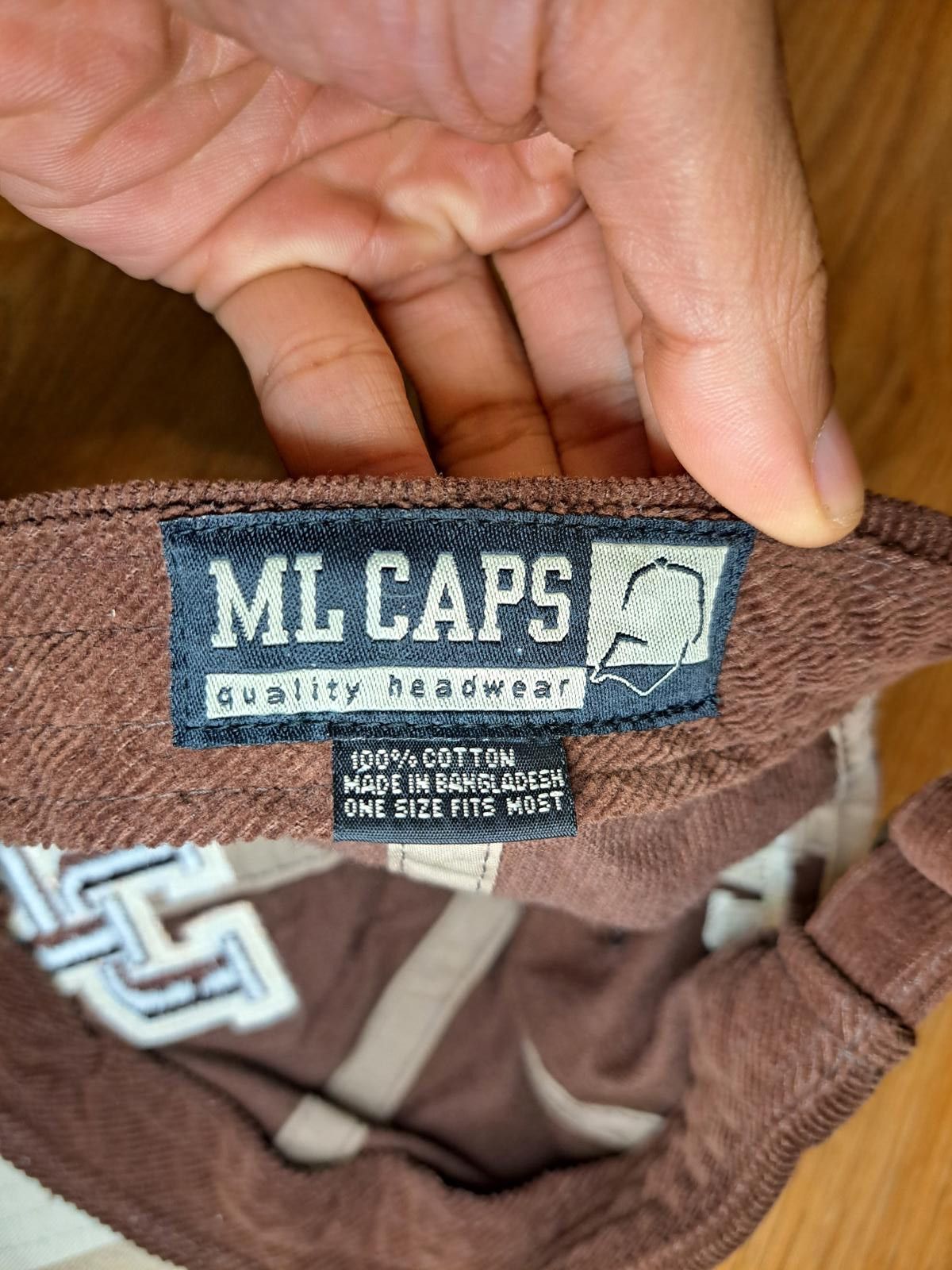Other ML Caps UH Cougars Brown Corduroy Cap Hat Cotton Adjustable Size ONE SIZE - 3 Thumbnail