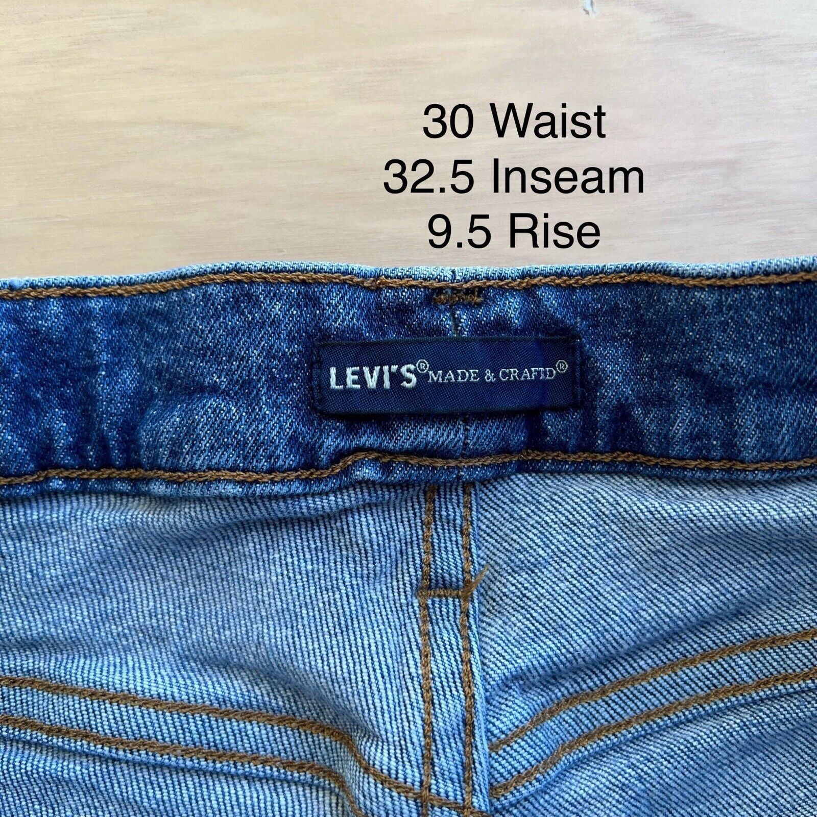 Levi's Levis 511 Selvedge Jeans 30 Slim Fit Made & Crafted Workwear Size US 30 / EU 46 - 5 Thumbnail