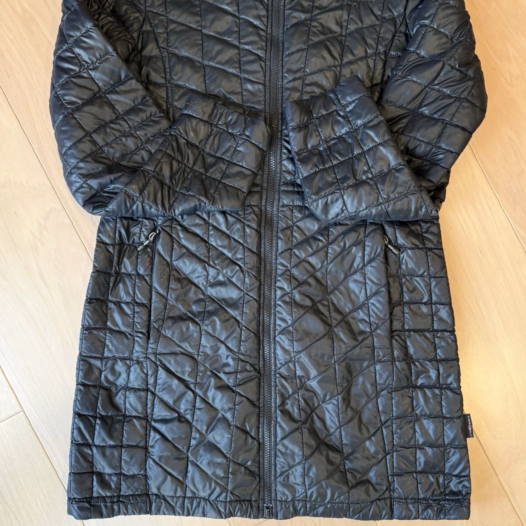 The North Face VNTG The North Face Thermoball Parka Jacket Women's Medium Black Full Zip Insulated Outerwear Size M / US 6-8 / IT 42-44 - 6 Thumbnail
