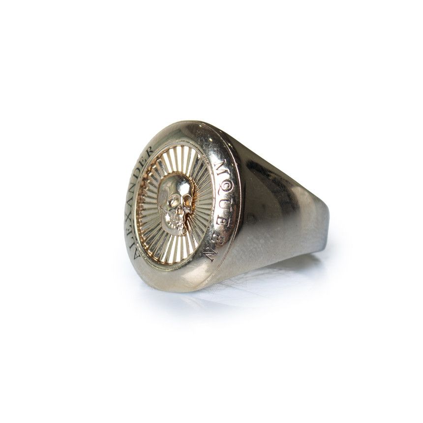 Alexander McQueen Alexander McQueen, Gold toned skull ring Size ONE SIZE - 1 Thumbnail