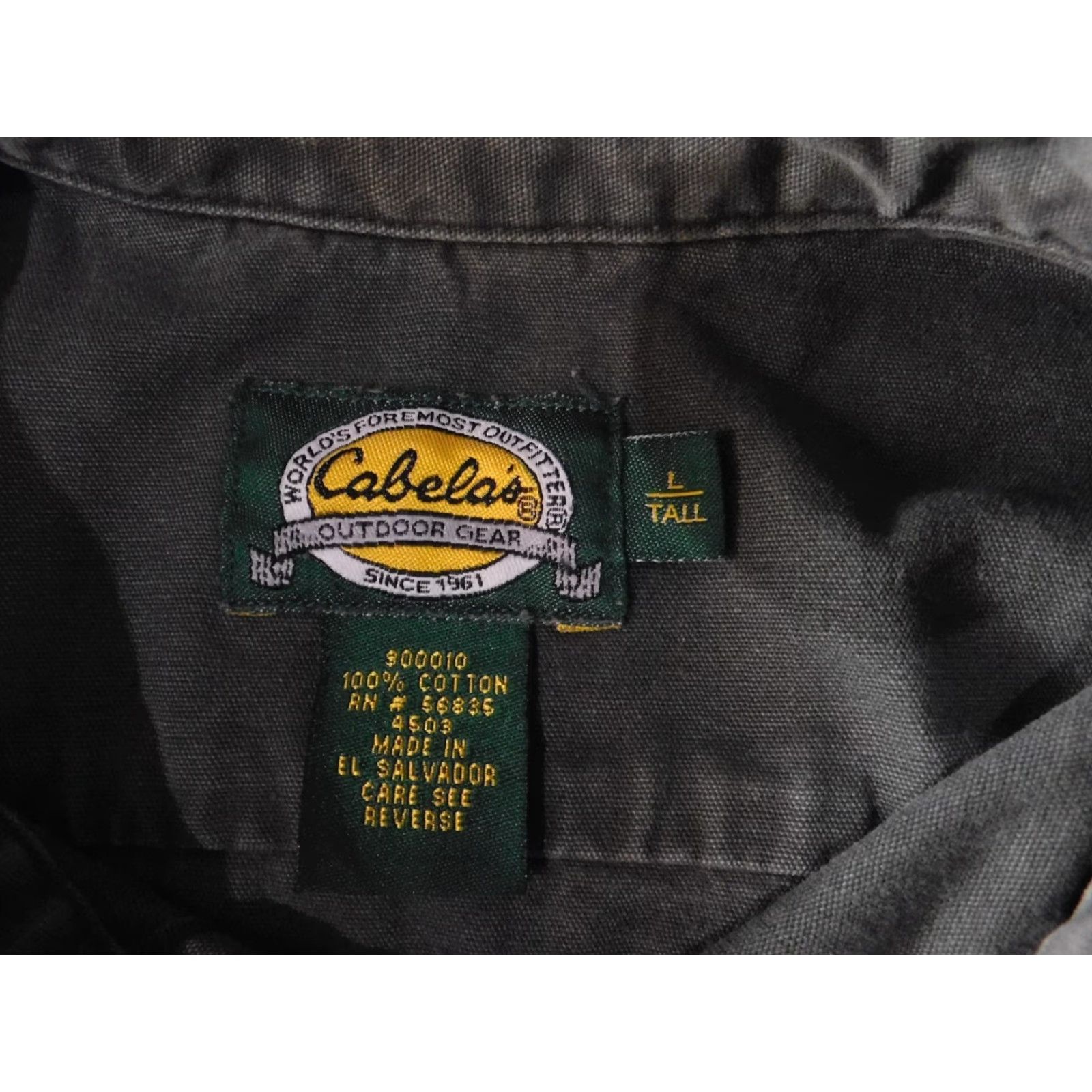Vintage Cabela's Shirt L Tall Green Button-Up Denim Outdoor Classic Size US L / EU 52-54 / 3 - 6 Thumbnail