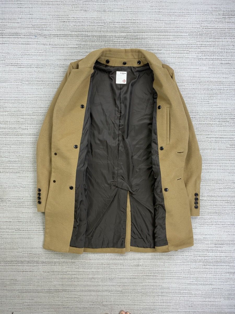 Japanese Brand × Morgan Homme × Vintage Vtg Morgan Homme Wool Double Breasted Pocket Coat Jacket Size US M / EU 48-50 / 2 - 5 Thumbnail