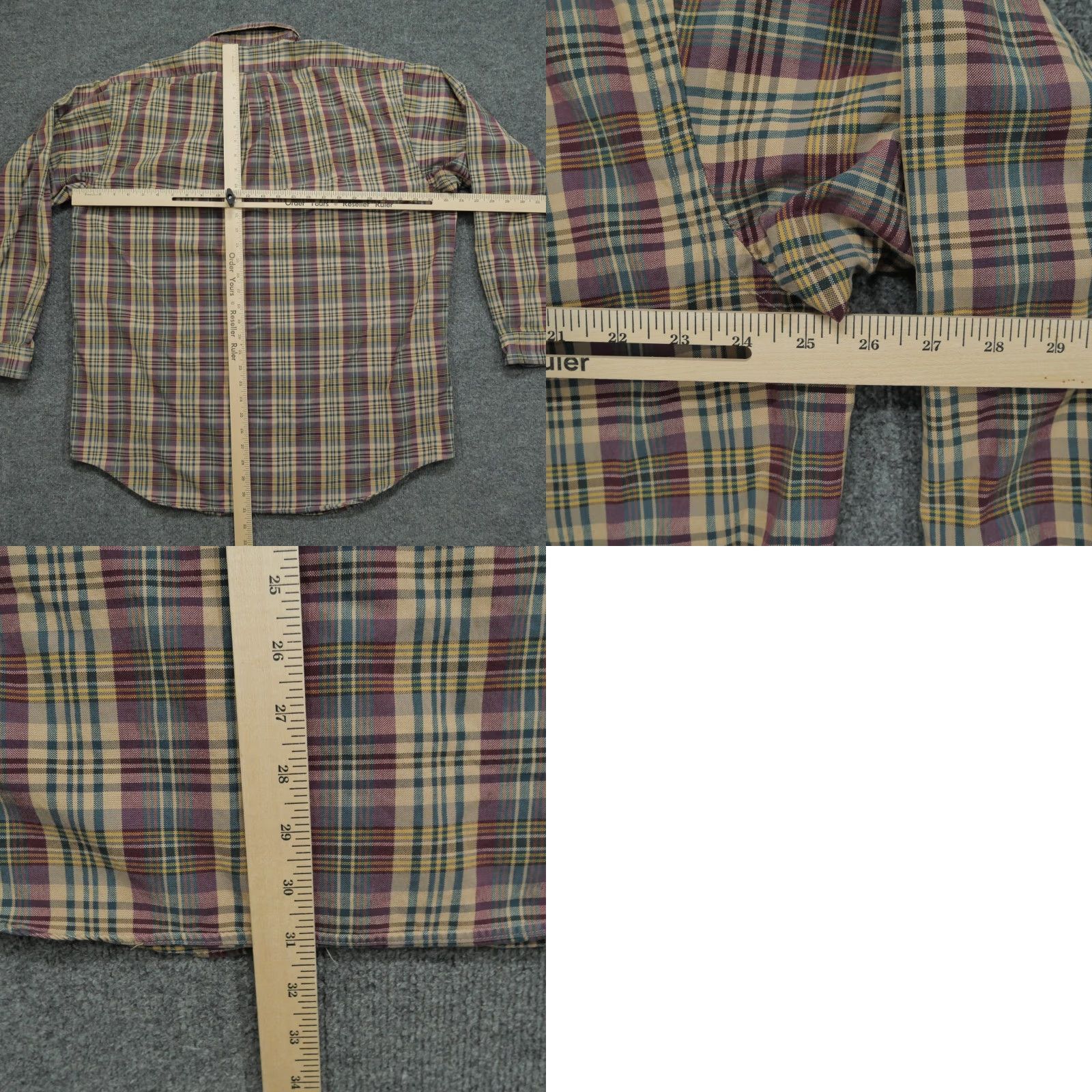 Ralph Lauren Ralph Lauren Shirt Mens XL Red Tan Plaid Button Down Long Sleeve Size US XL / EU 56 / 4 - 8 Thumbnail