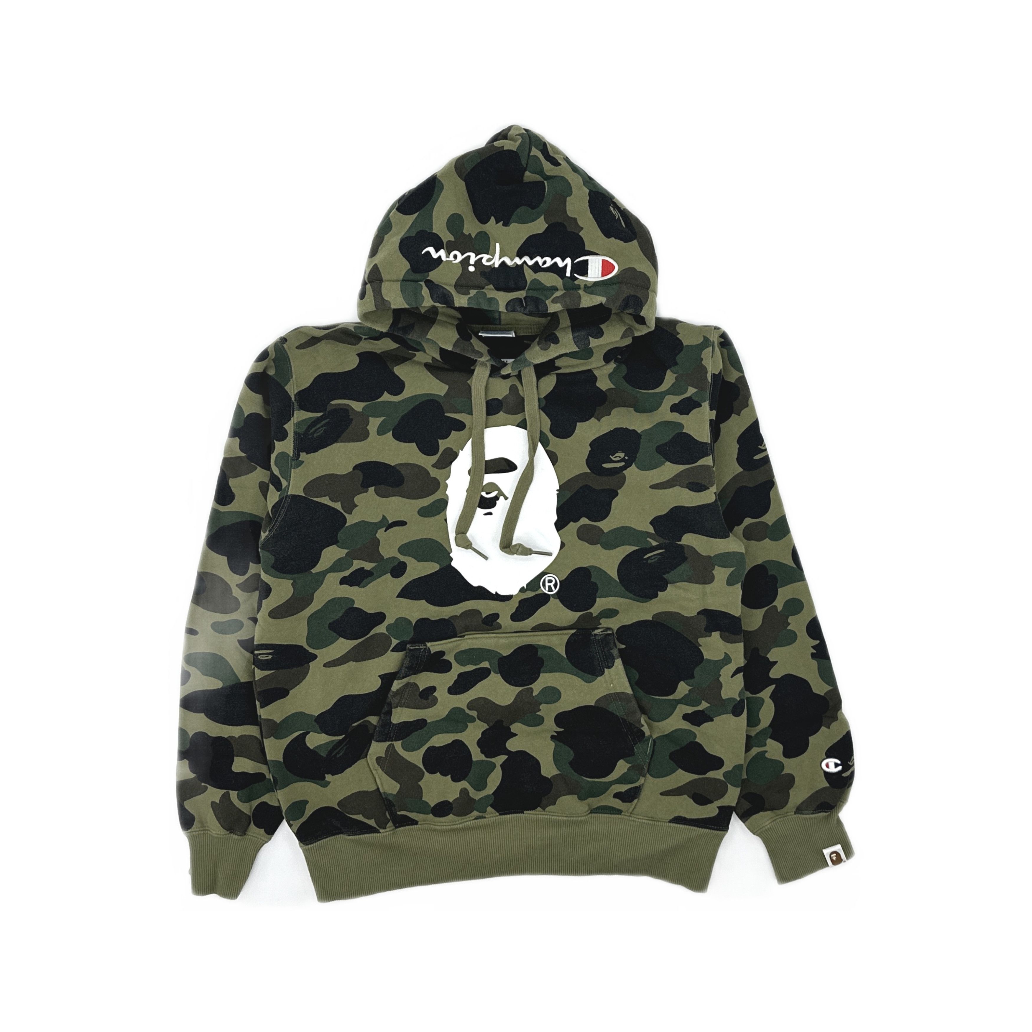 Bape A Bathing Ape x Champion Camo Ape Head Hoodie Size M Size US M / EU 48-50 / 2 - 1 Thumbnail