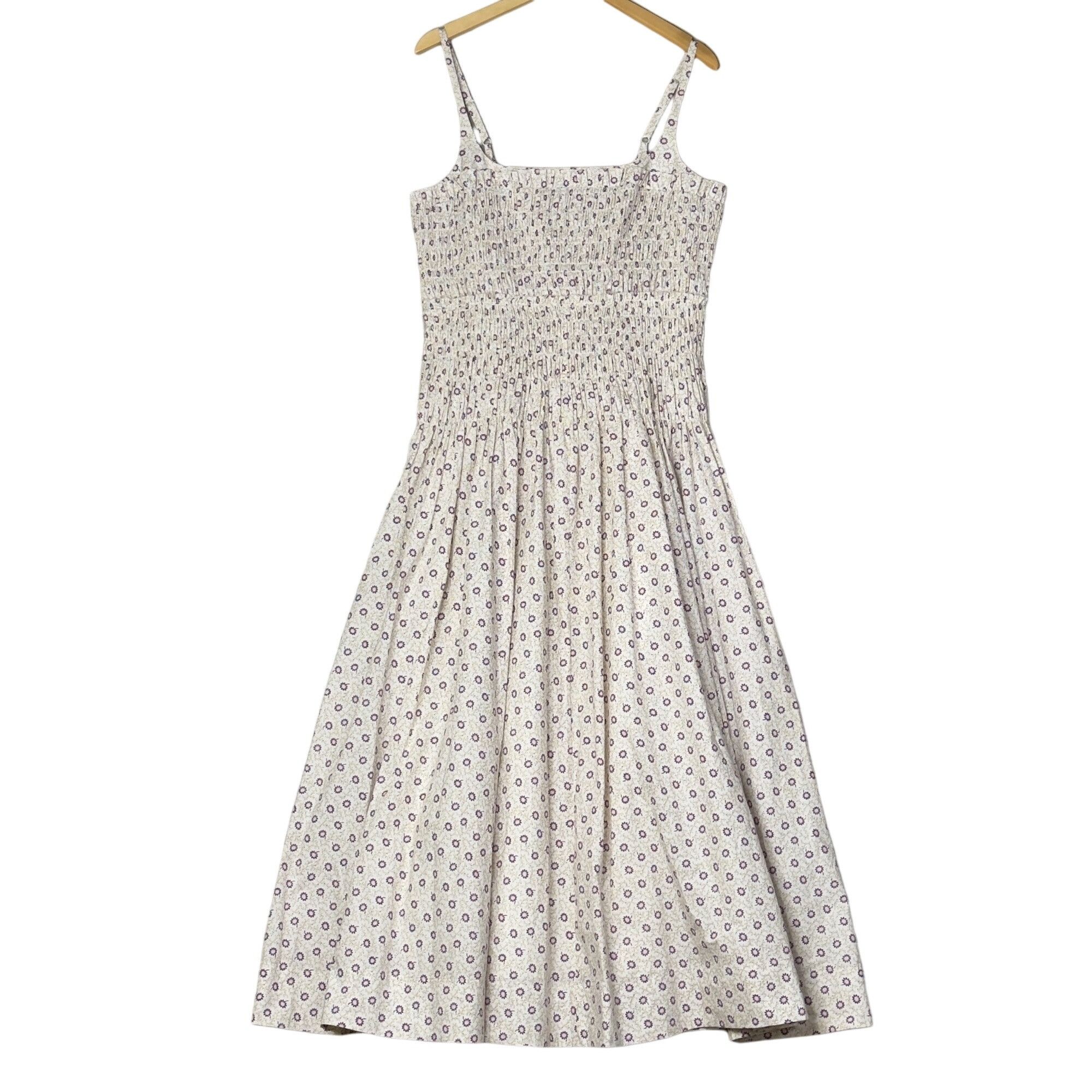 Rebecca Taylor Snow Suzanne Fleur Smocked Dress Size 12 NEW