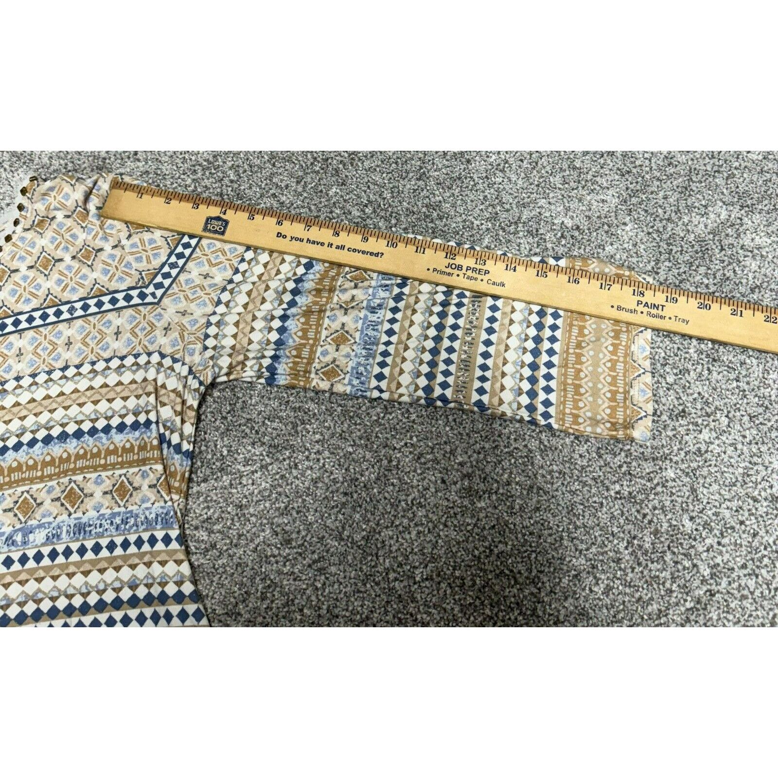 Other Boho Chic Folk Inspired Top M Studded Neckline Geometric Y2K Size M / US 6-8 / IT 42-44 - 9 Thumbnail