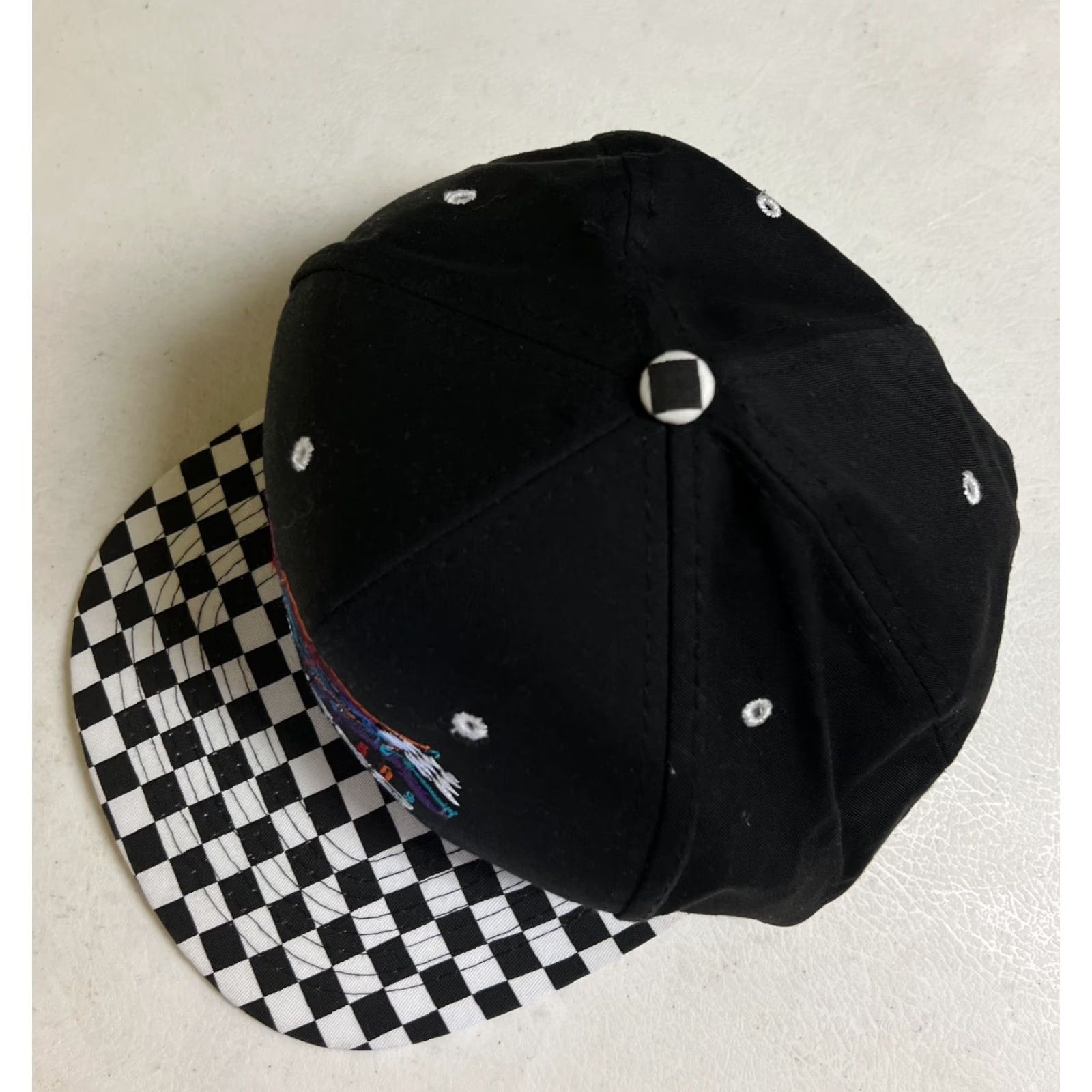 Speedo VINTAGE Las Vegas Speed Racers Embroidered snapback black checkerboard hat Mens Adjustable Size Black 90s Nissin Snapback Hat Size ONE SIZE - 5 Thumbnail