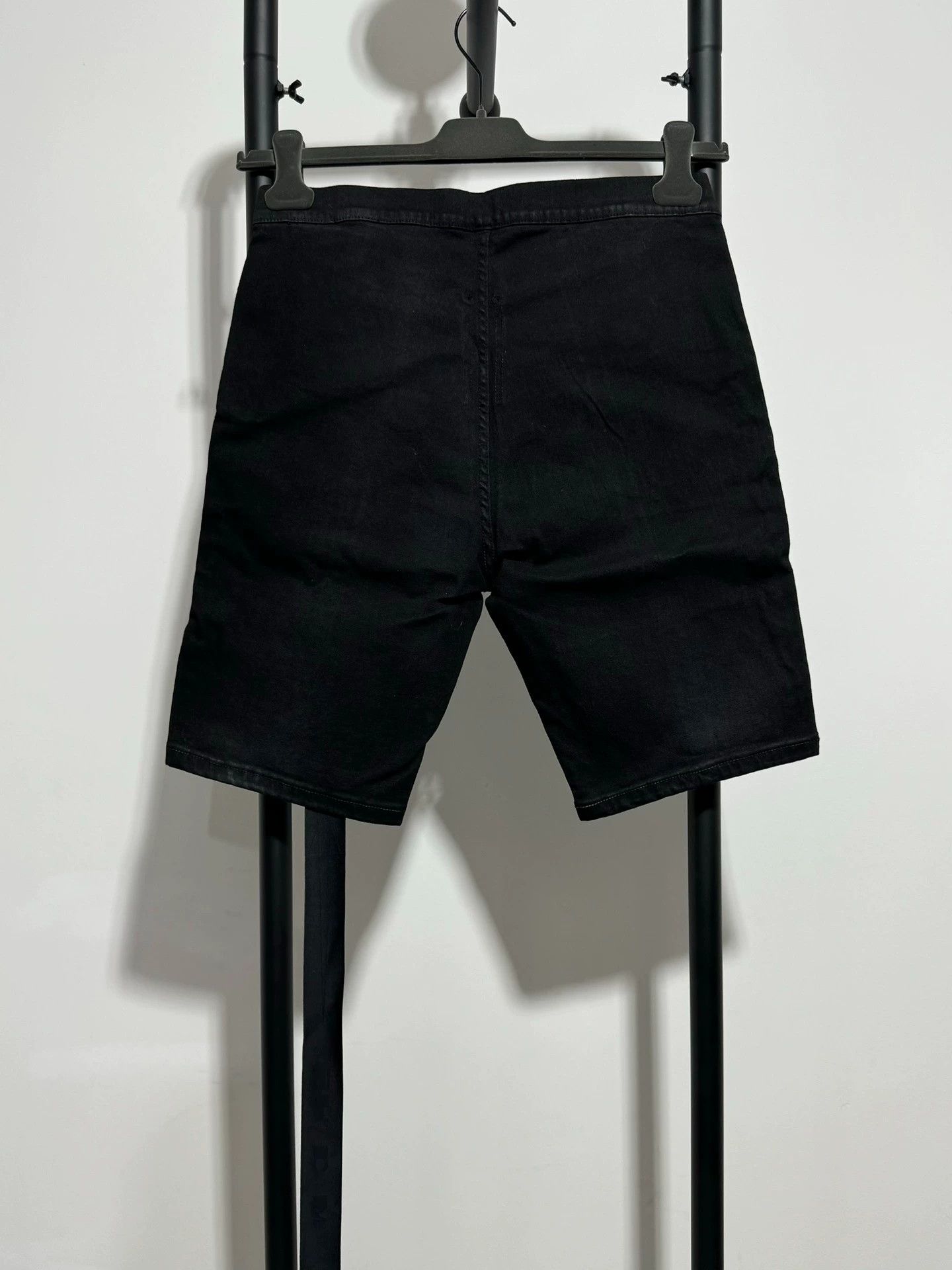 Rick Owens Rick Owens RO wmn's brushed micro waxed denim shorts XL new Size 36" / US 14 / IT 50 - 2 Thumbnail