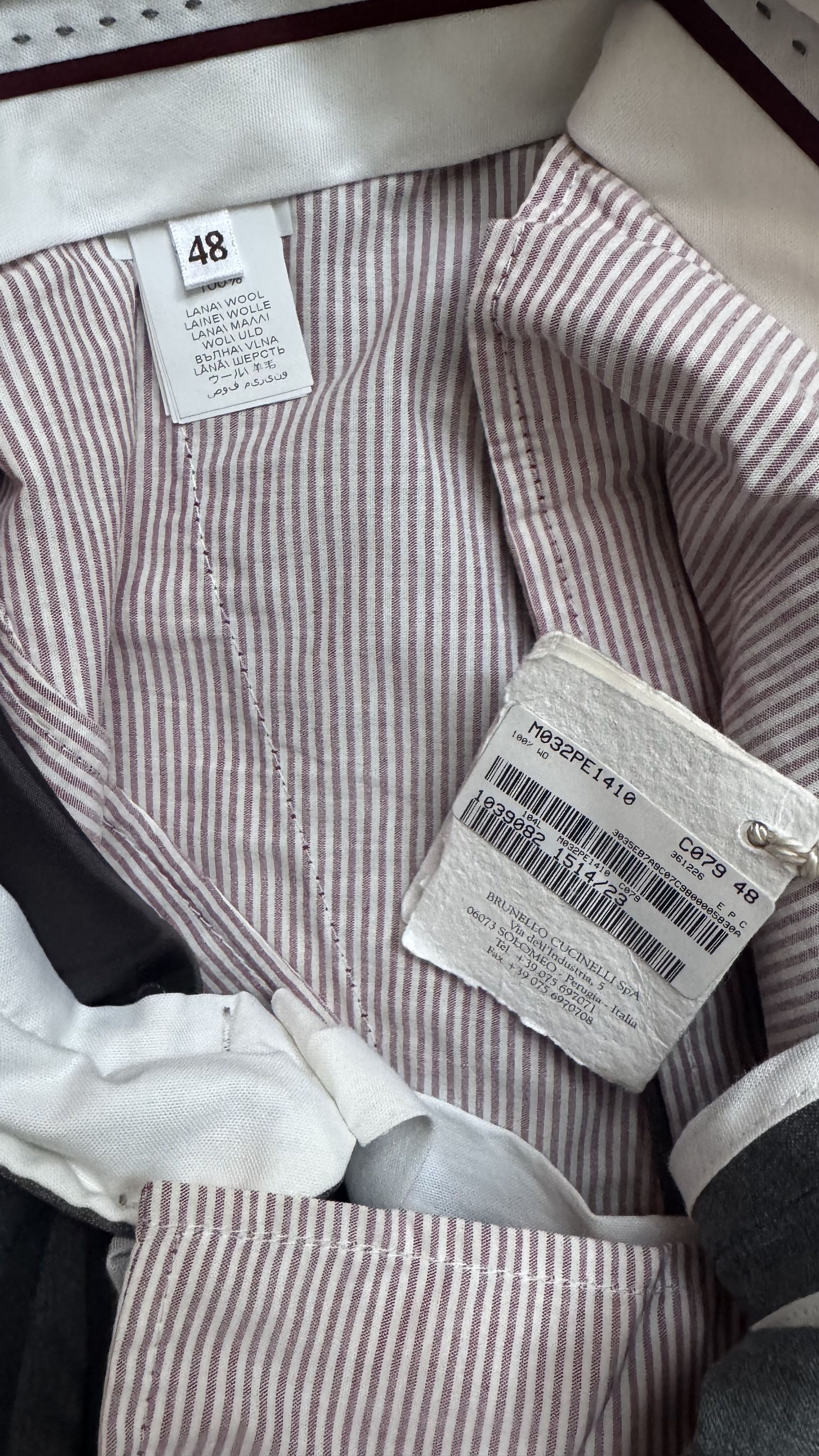 Brunello Cucinelli Lightweight-wool double-pleated joggers Size US 32 / EU 48 - 8 Thumbnail