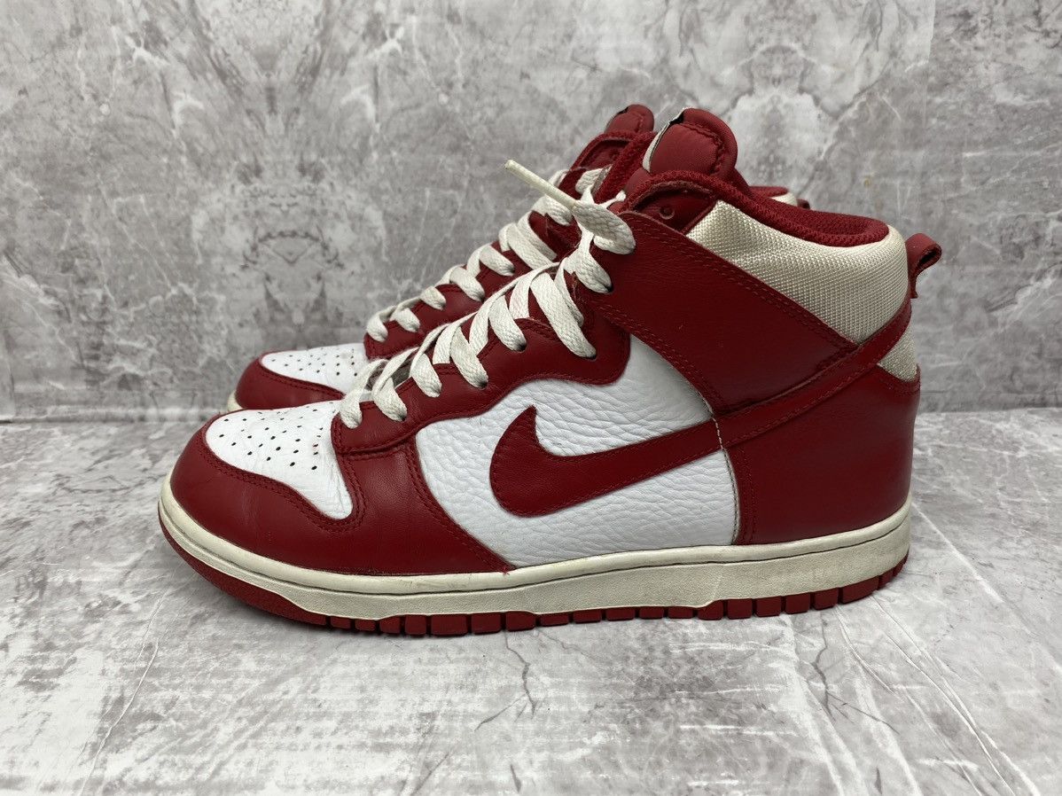 Nike Nike Dunk High White Varsity Red (2009) Size US 8 / EU 41 - 3 Thumbnail