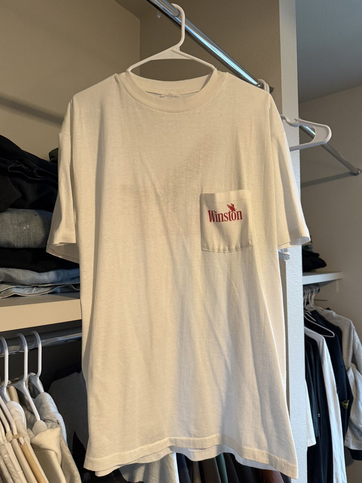 Vintage 1997 Winston “Spirit of Freedom” double-sided pocket tee Size US XL / EU 56 / 4 - 1 Thumbnail