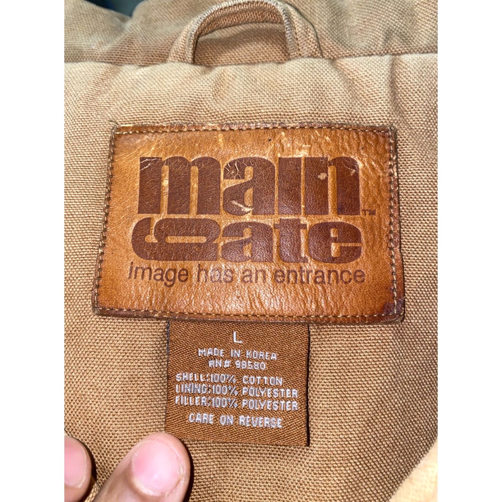 Vintage Main Gate Men's Brown Canvas Full Zip Vest Size L Casual Size US L / EU 52-54 / 3 - 7 Thumbnail