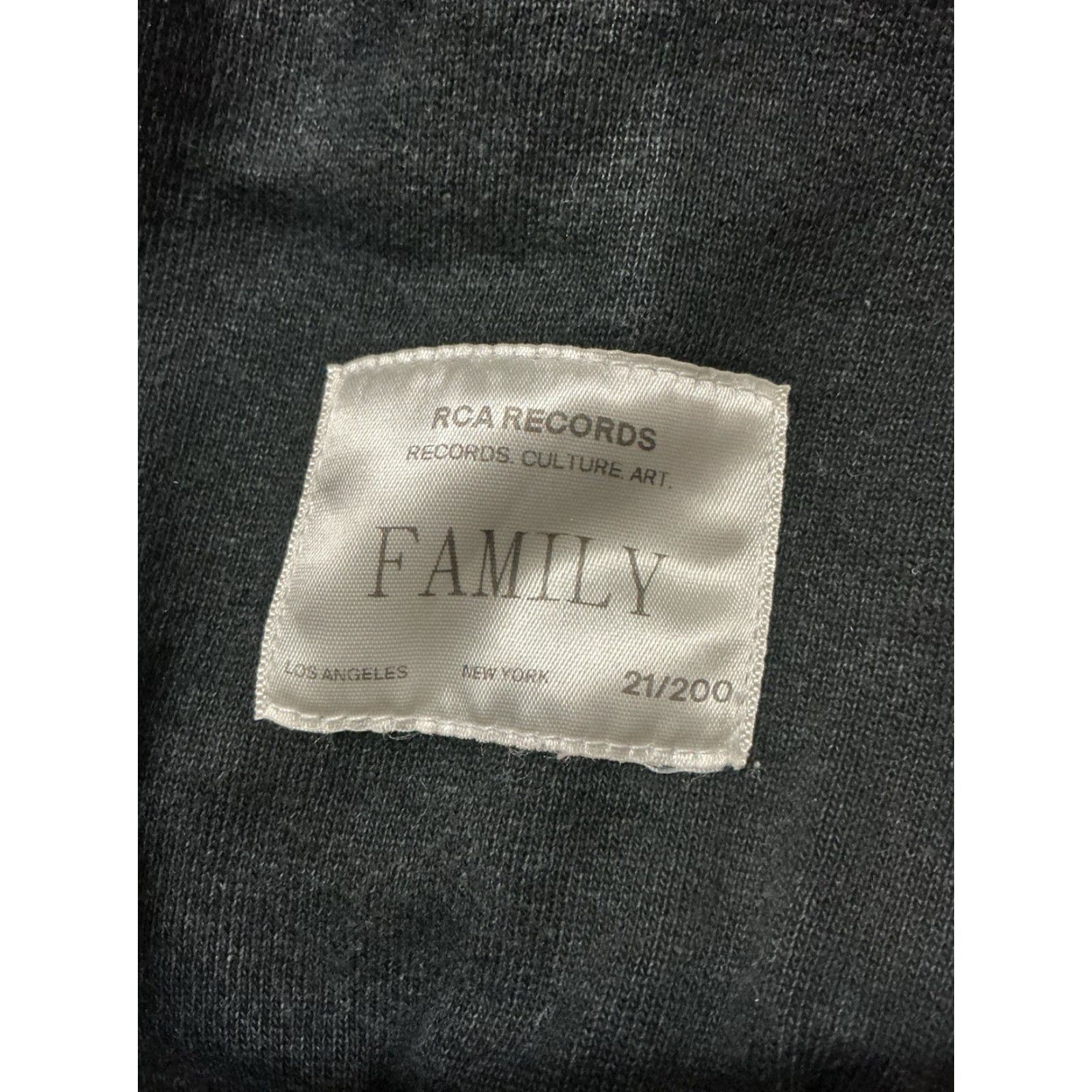 Los Angeles Apparel RCA Records Los Angeles Apparel Family Limited Edition 21/200 Exclusive Black Crewneck Sweatshirt XL Mens Size US XL / EU 56 / 4 - 2 Thumbnail