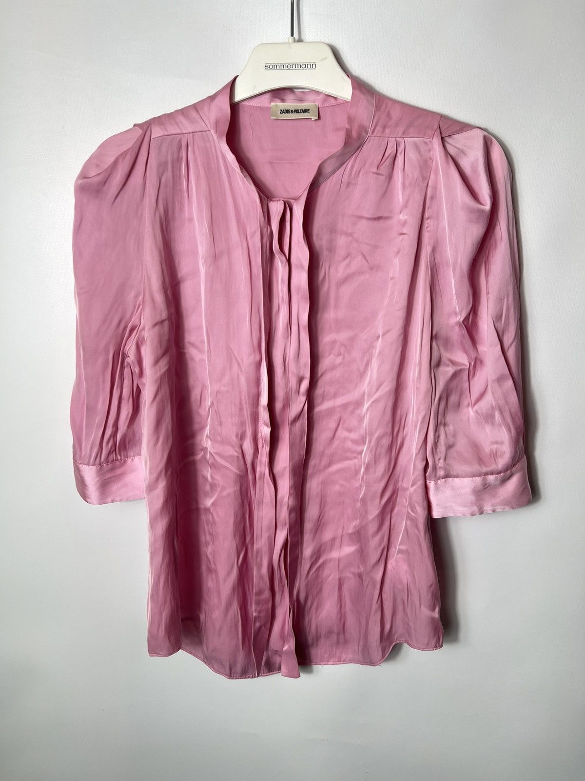 Zadig & Voltaire Vintage luxury Zadig & Voltaire 3/ sleeves Pink Blouse Size L / US 10 / IT 46 - 1 Thumbnail
