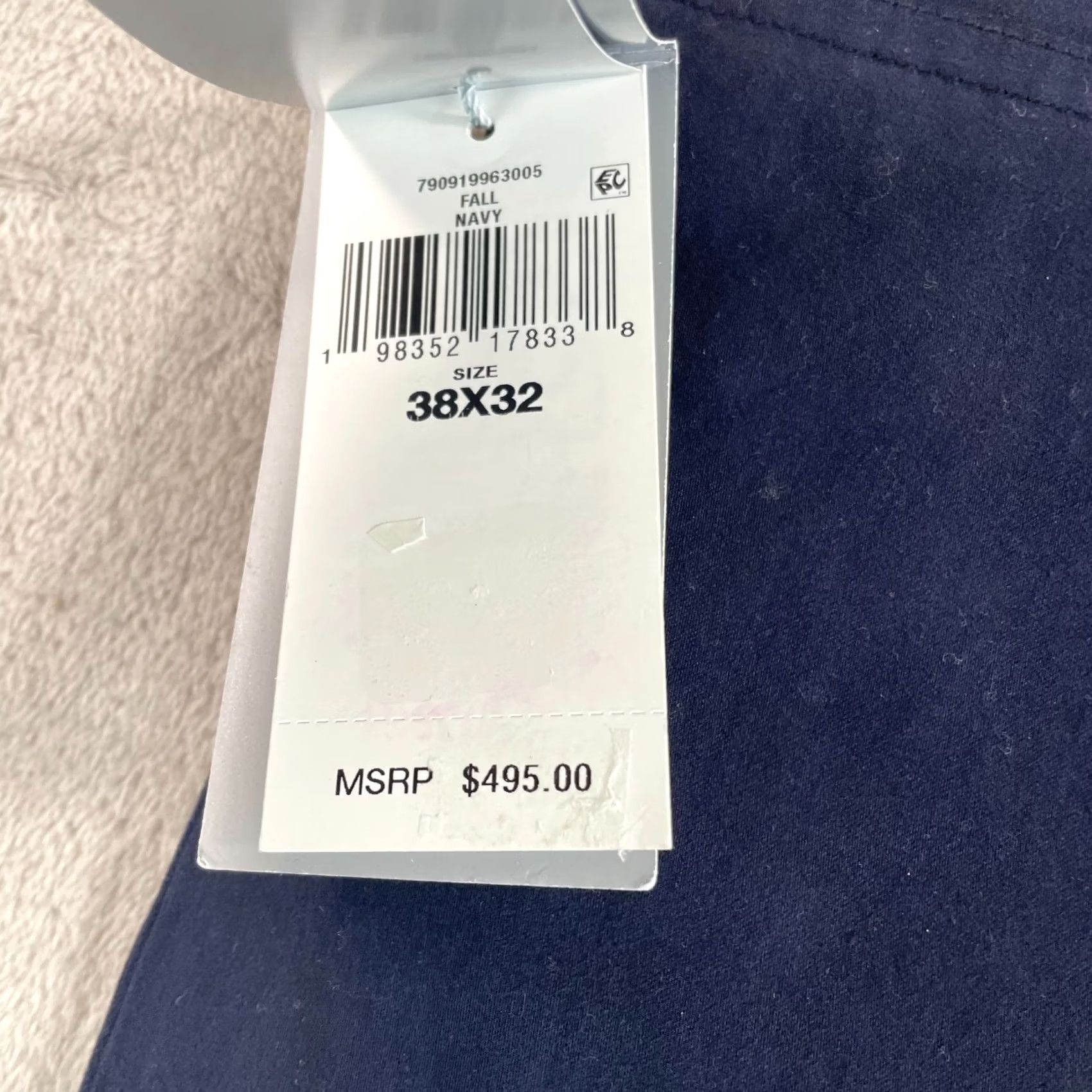 Ralph Lauren Purple Label Ralph Lauren Purple Label Pants Men 38x32 Navy Slim Fit Stretch NWT Chino Flat Front Size 38 Multi-Color Blue Pattern Solid 90s College Preppy Mens Size US 38 / EU 54 - 4 Thumbnail