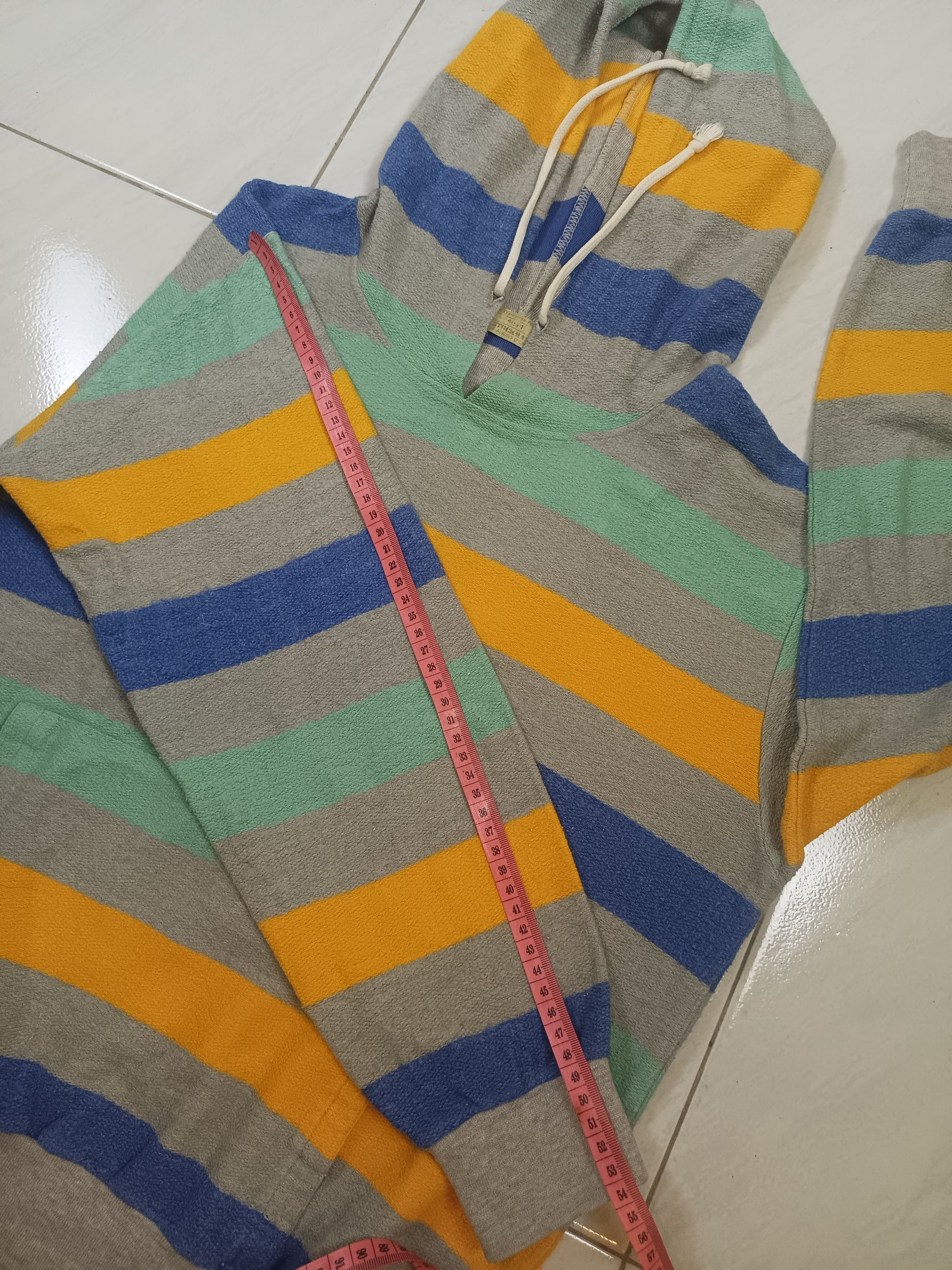 If Six Was Nine × Japanese Brand STOCKMAN Striped Hoodie Multicolor Size M / US 6-8 / IT 42-44 - 7 Thumbnail