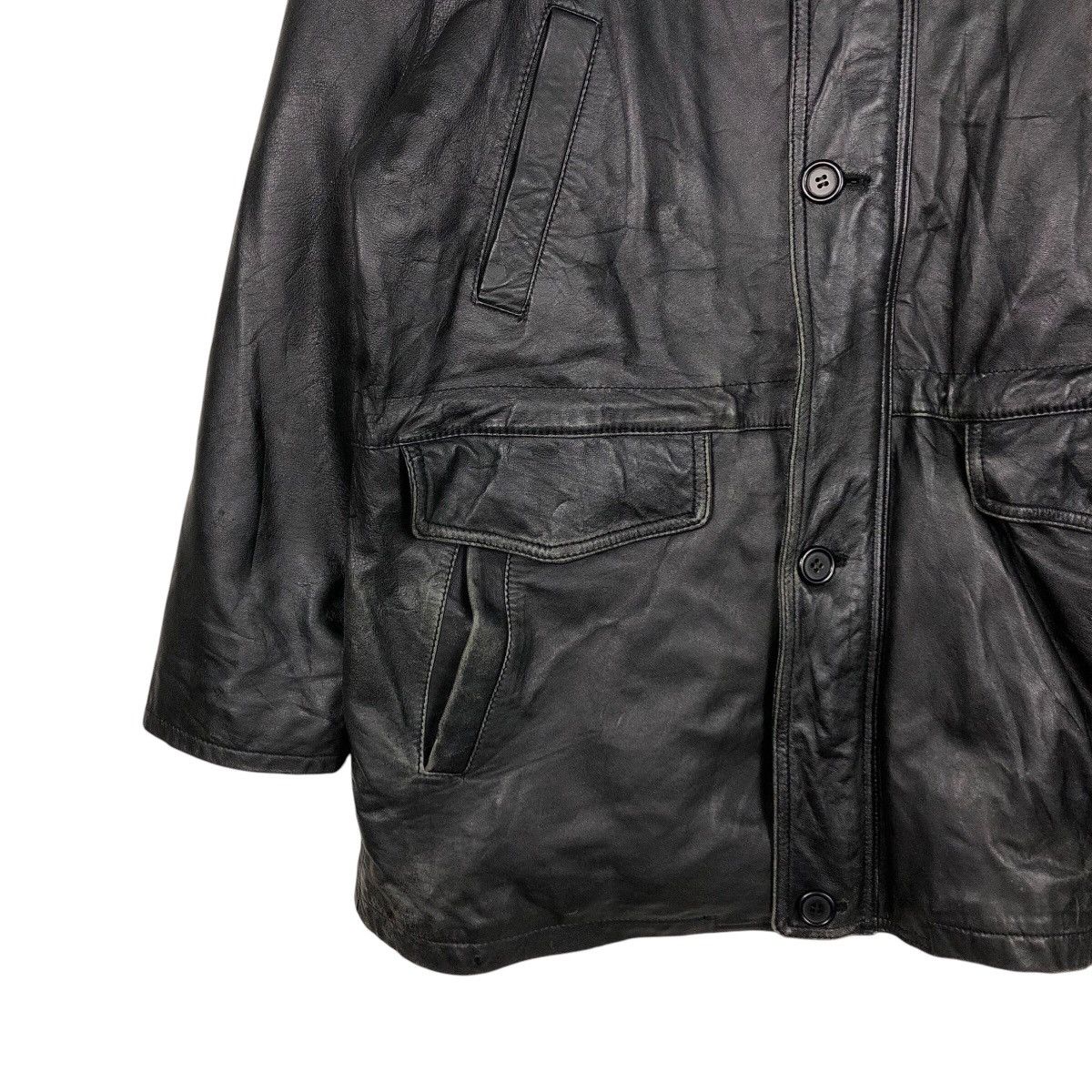 Japanese Brand 📌Vintage Biker Leather Jacket Takashimaya Issey Miyake Size US S / EU 44-46 / 1 - 5 Thumbnail