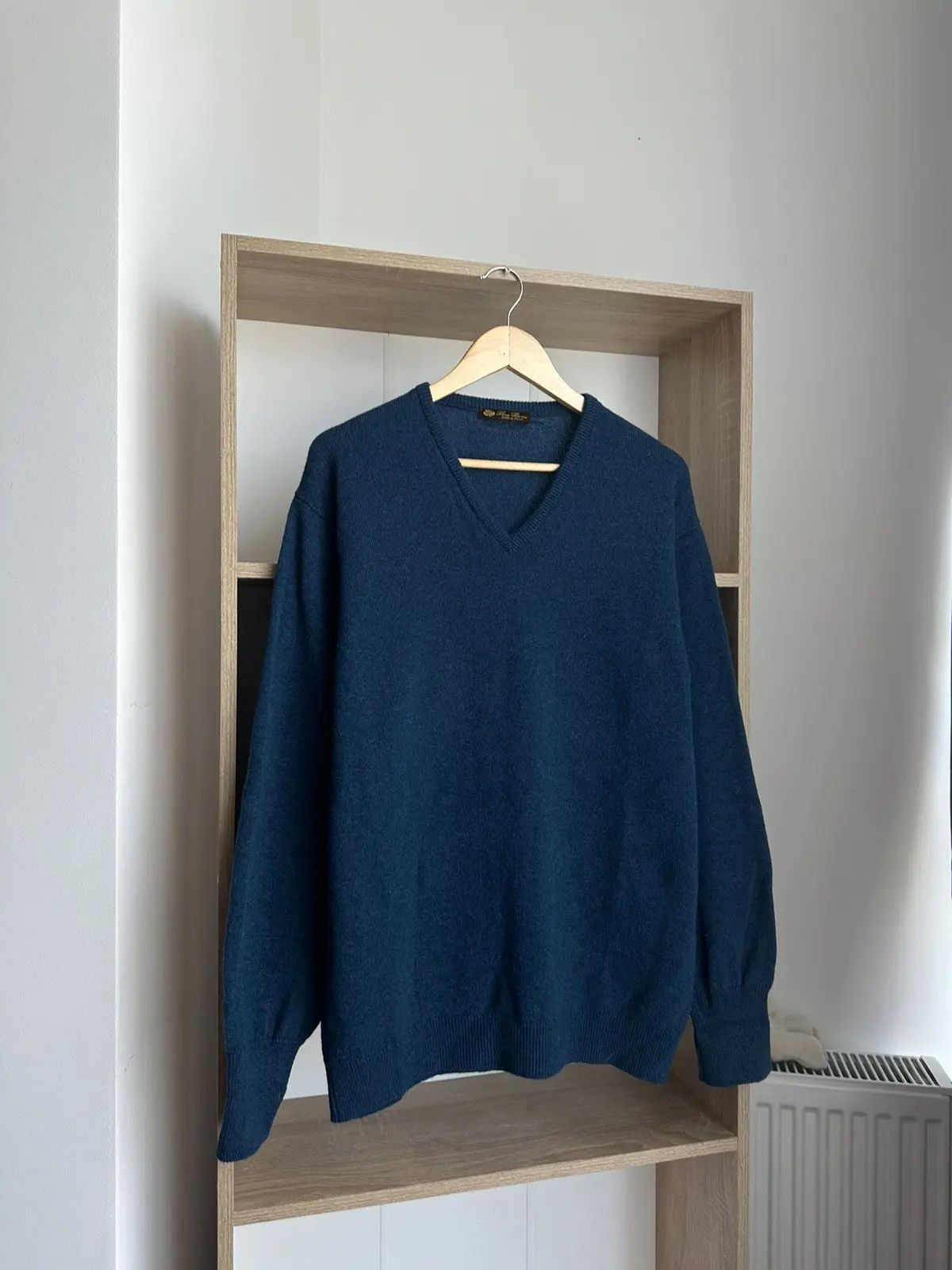 Loro Piana × Vintage Vintage Loro Piana Woll Blue Sweater Size US M / EU 48-50 / 2 - 6 Thumbnail