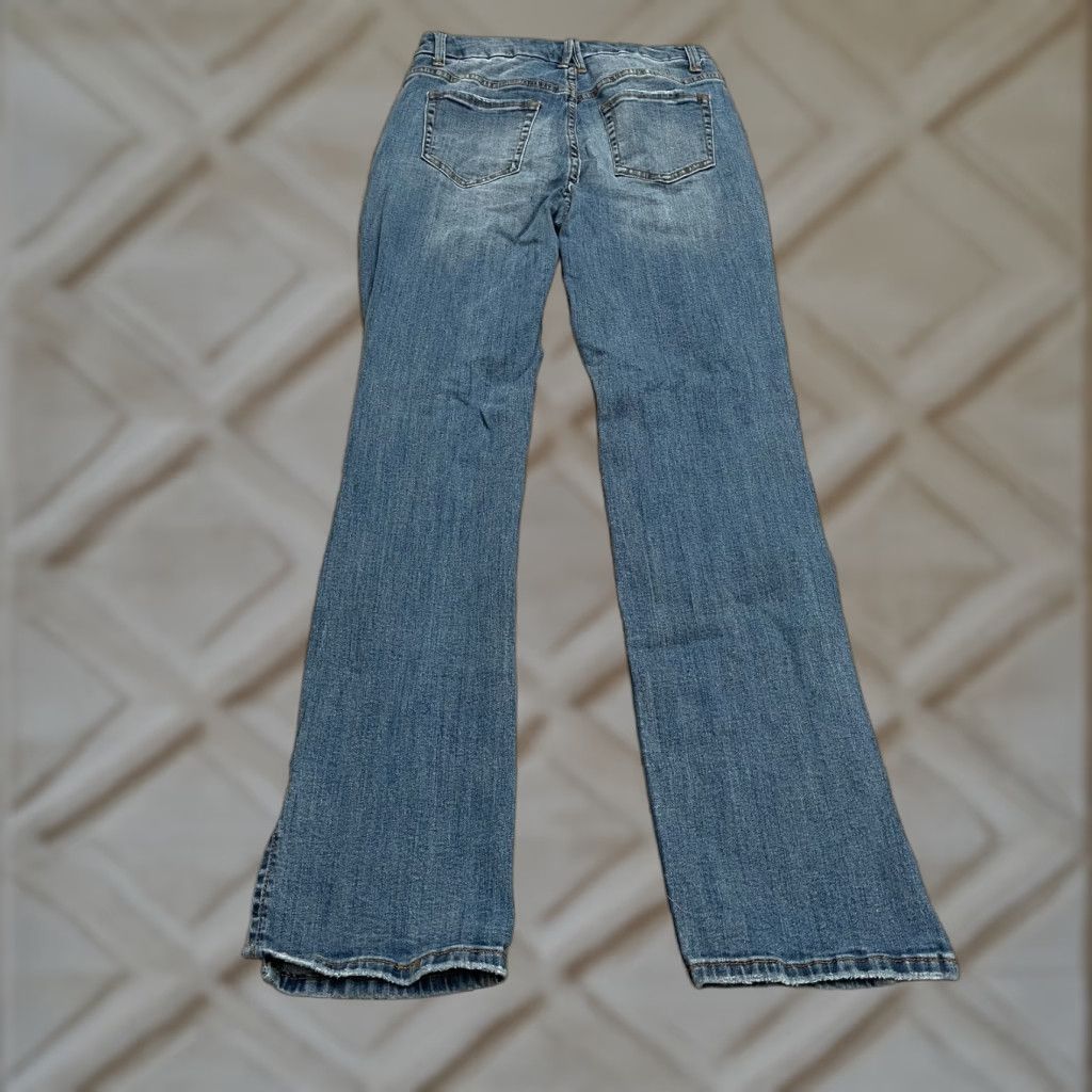 Fashion Nova Fashion Nova Jeans Junior 11 Blue Distressed Straight High Rise 28x31 Woman Size 32" / US 10 / IT 46 - 1 Thumbnail