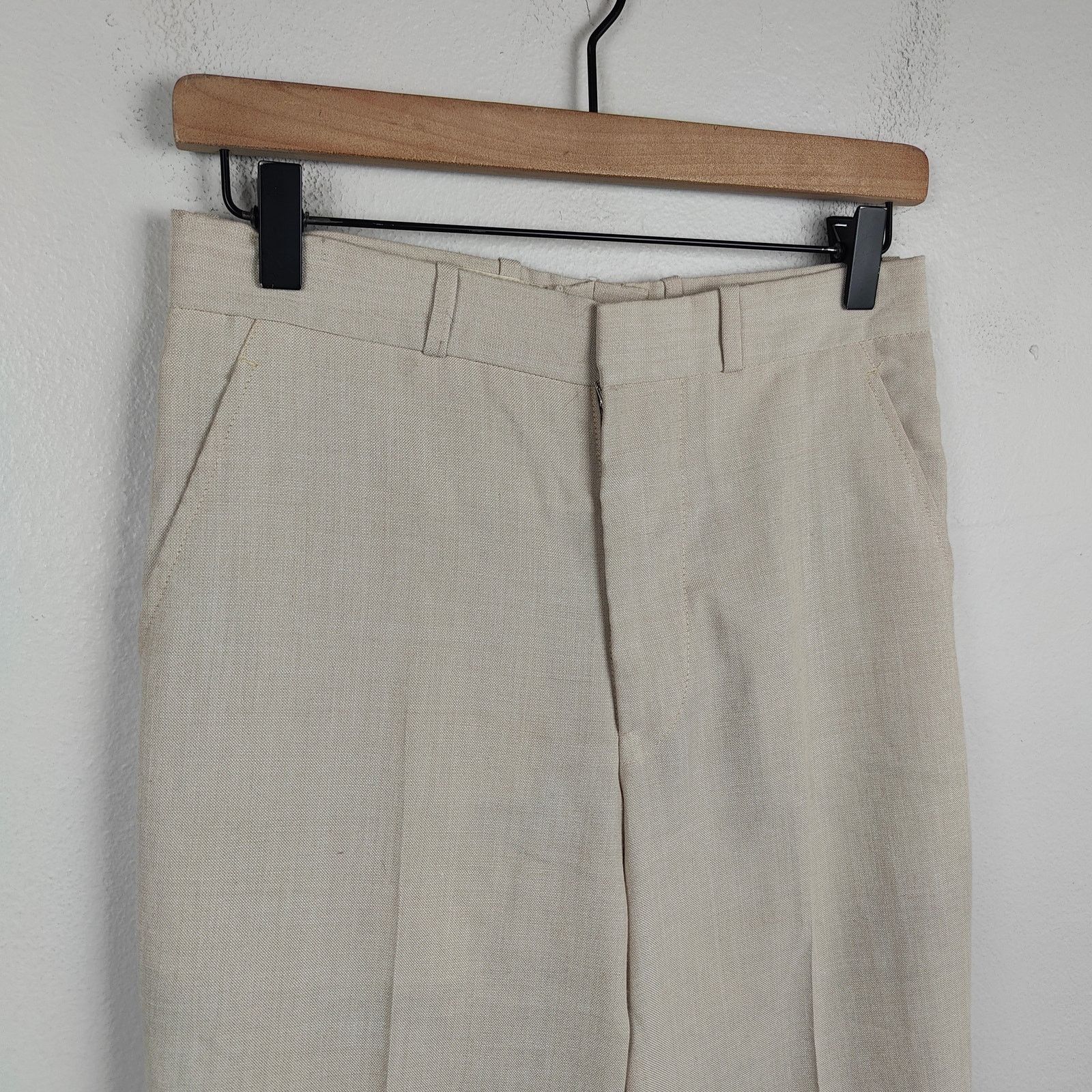 Dior Vintage Dior Trouser Pants Womens Small Cream 80s Retro Size 27" / US 4 / IT 40 - 2 Thumbnail