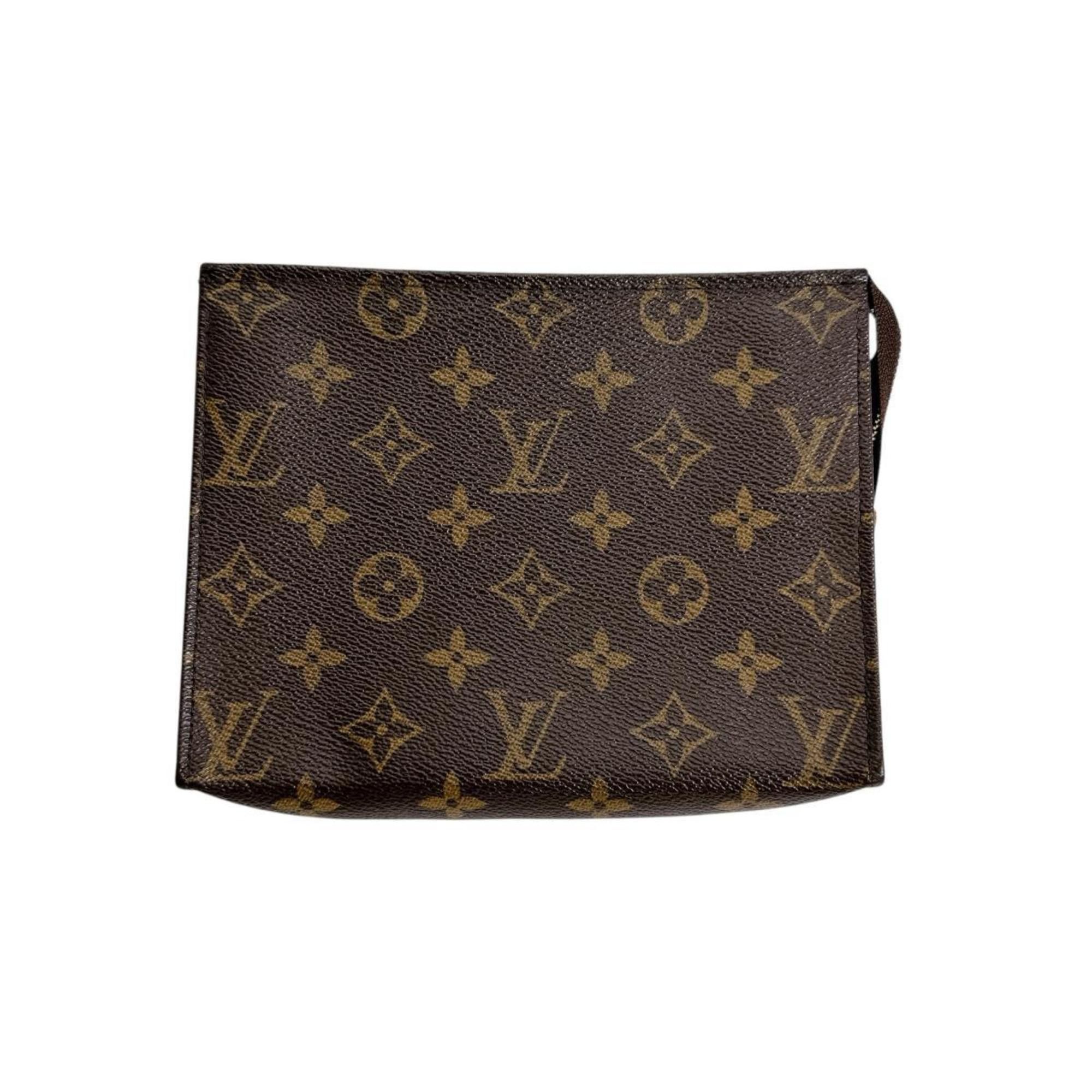 Louis Vuitton Louis Vuitton Pouch Pochette Monogram Toilette 19 Canvas M47544 Brown Size ONE SIZE - 1 Thumbnail