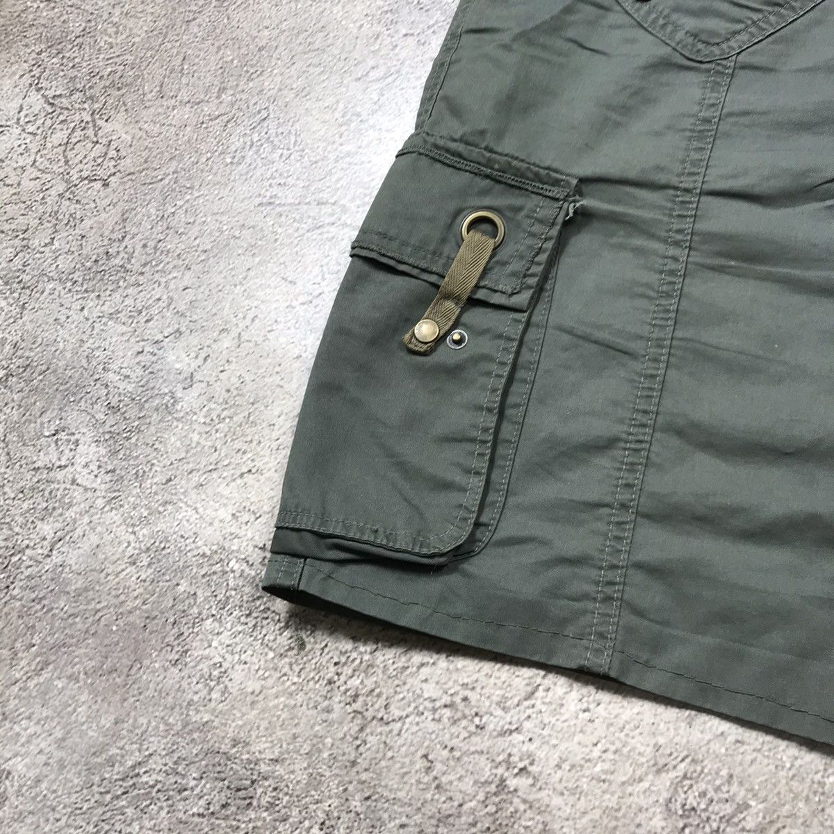 Vintage Vintage Y2K Cargo Skirt Baggy Streetwear Gorpcore Olive 32 Size 32" / US 10 / IT 46 - 3 Thumbnail