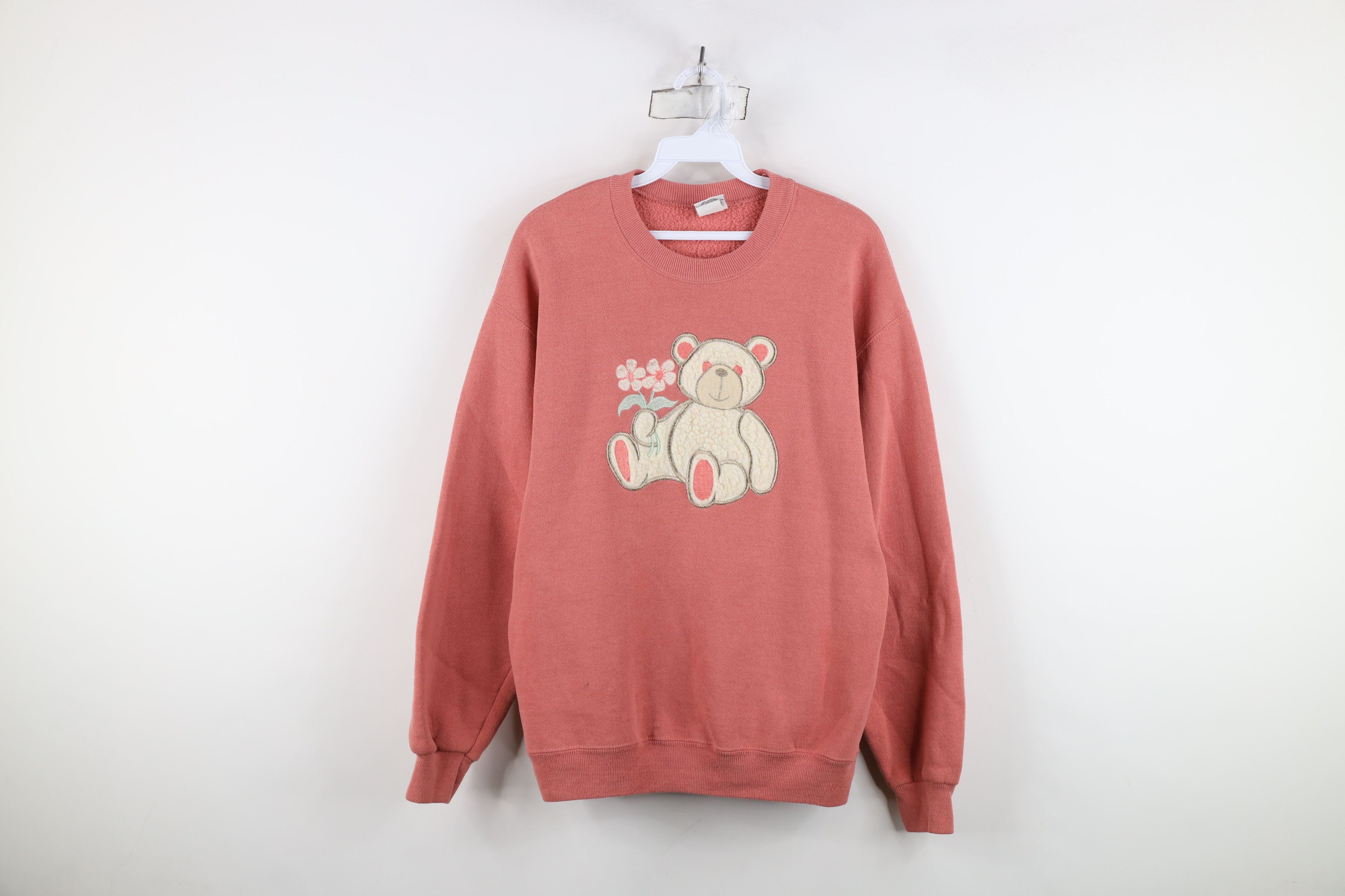 Vintage Vintage 90s Streetwear Teddy Bear Crewneck Sweatshirt USA Size M / US 6-8 / IT 42-44 - 1 Thumbnail