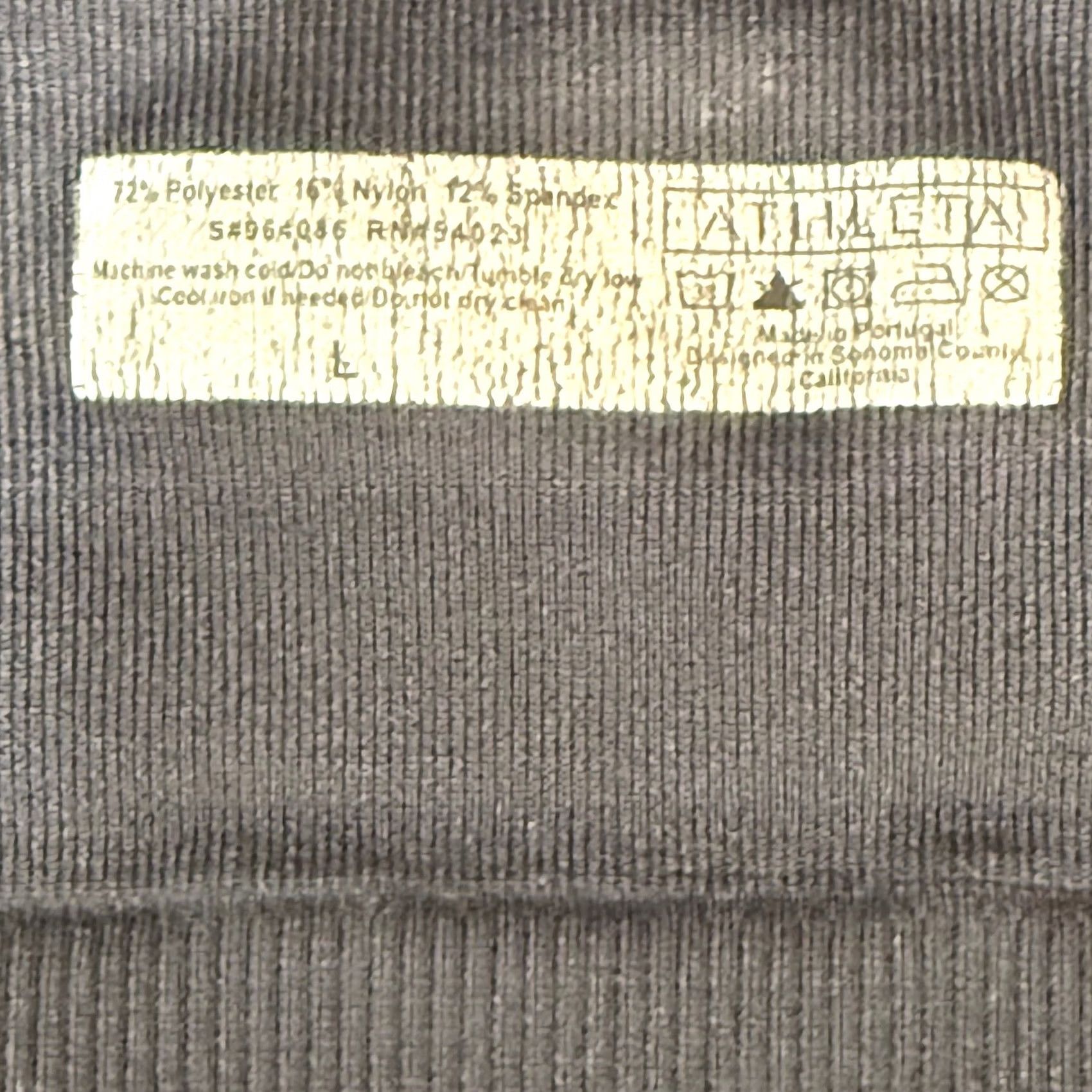 Athleta Athleta Camisole Tank Geometric Charcoal Gray L Sleeveless Adjustable Straps Built-in Shelf Bra Athletic Activewear Womens Size ONE SIZE - 5 Thumbnail
