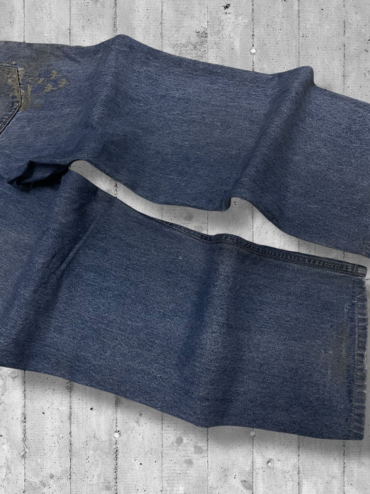 Designer × Other Vintage Og 1990s Designer Sean John Baggy Distressed Denim Size US 31 - 13 Thumbnail