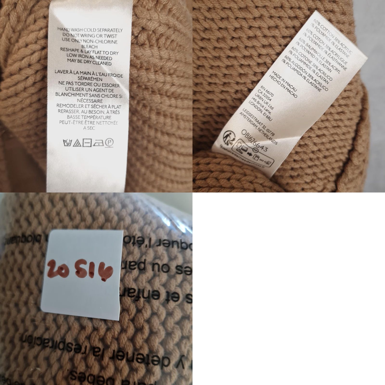 Free People Free People Sweater Womens Large Brown V-Neck Oversized Pullover Knits Chunky Knit Casual Fall Winter Size L / US 10 / IT 46 - 11 Thumbnail