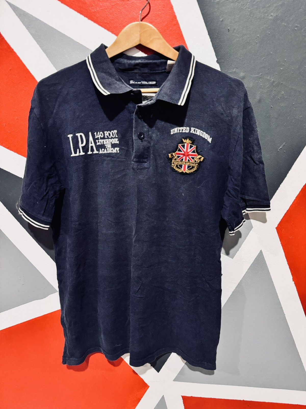 Japanese Brand Real Crush Polo Tee Size US L / EU 52-54 / 3 - 1 Thumbnail