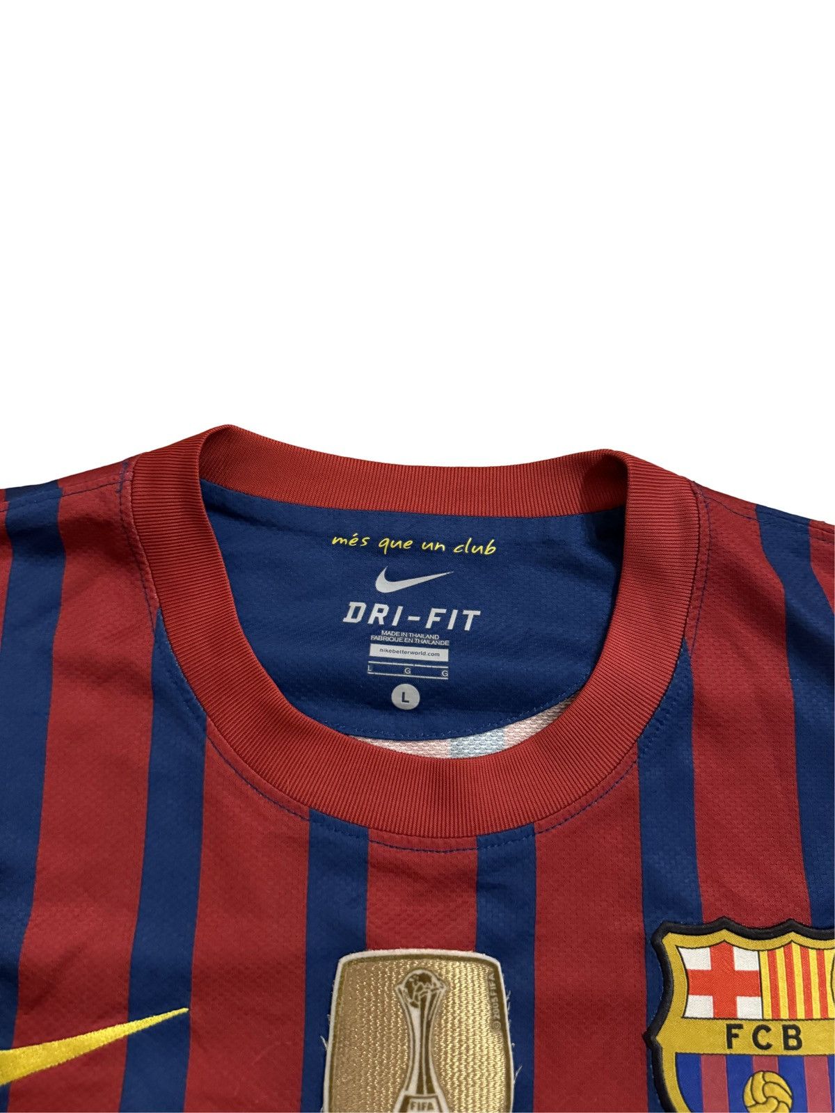 Nike 🔥Nike Barcelona #10 Messi 2011/12 Soccer Jersey/Messi TShirt Size US L / EU 52-54 / 3 - 11 Thumbnail